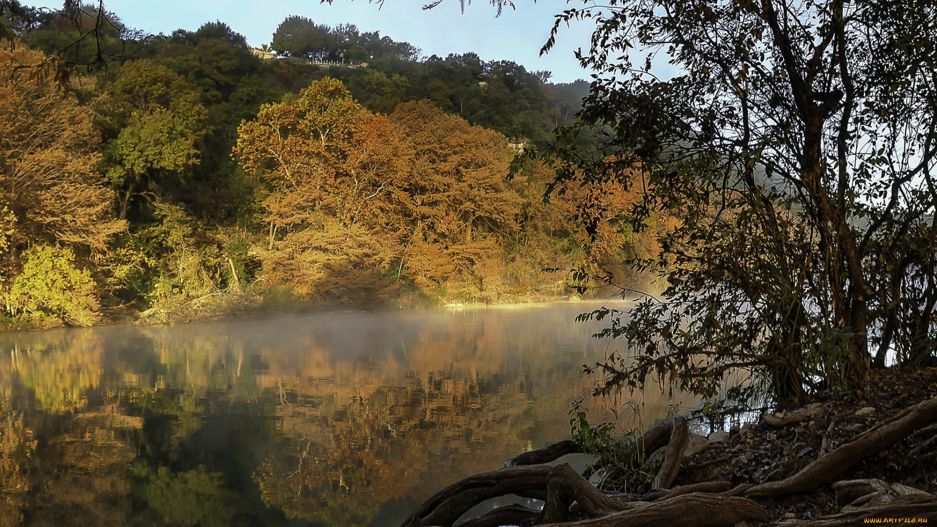 природа, реки, озера, осень