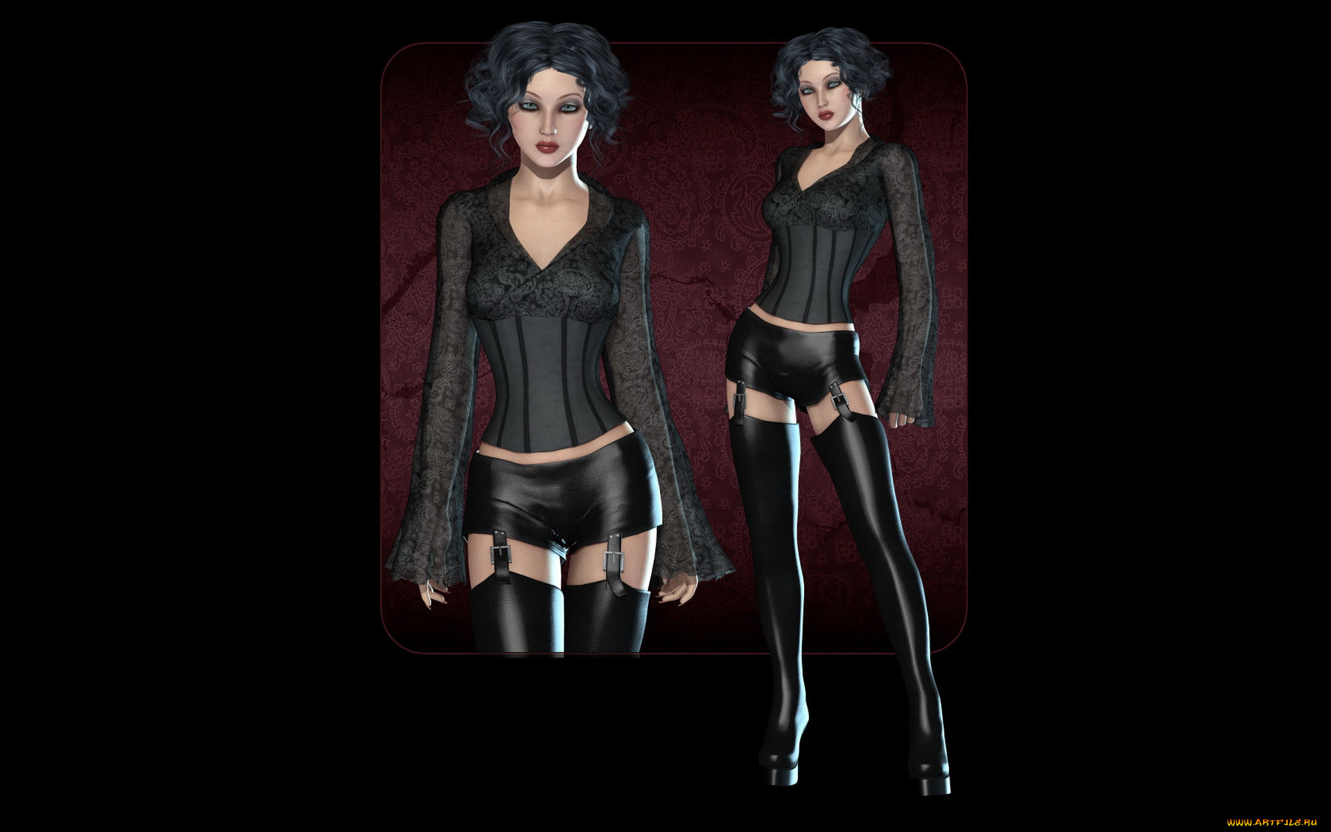 3д, графика, люди, , people, взгляд, латекс, фон, девушка