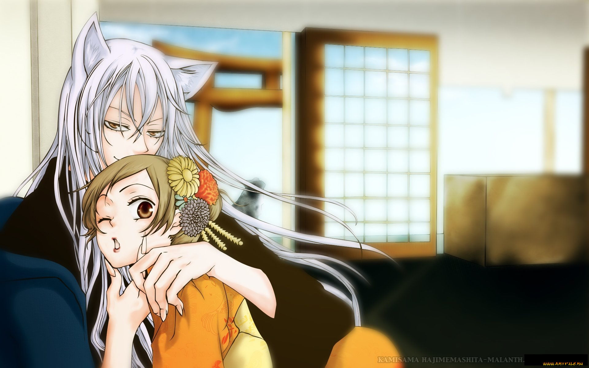 аниме, kamisama, hajimemashita, томое, нанами, арт