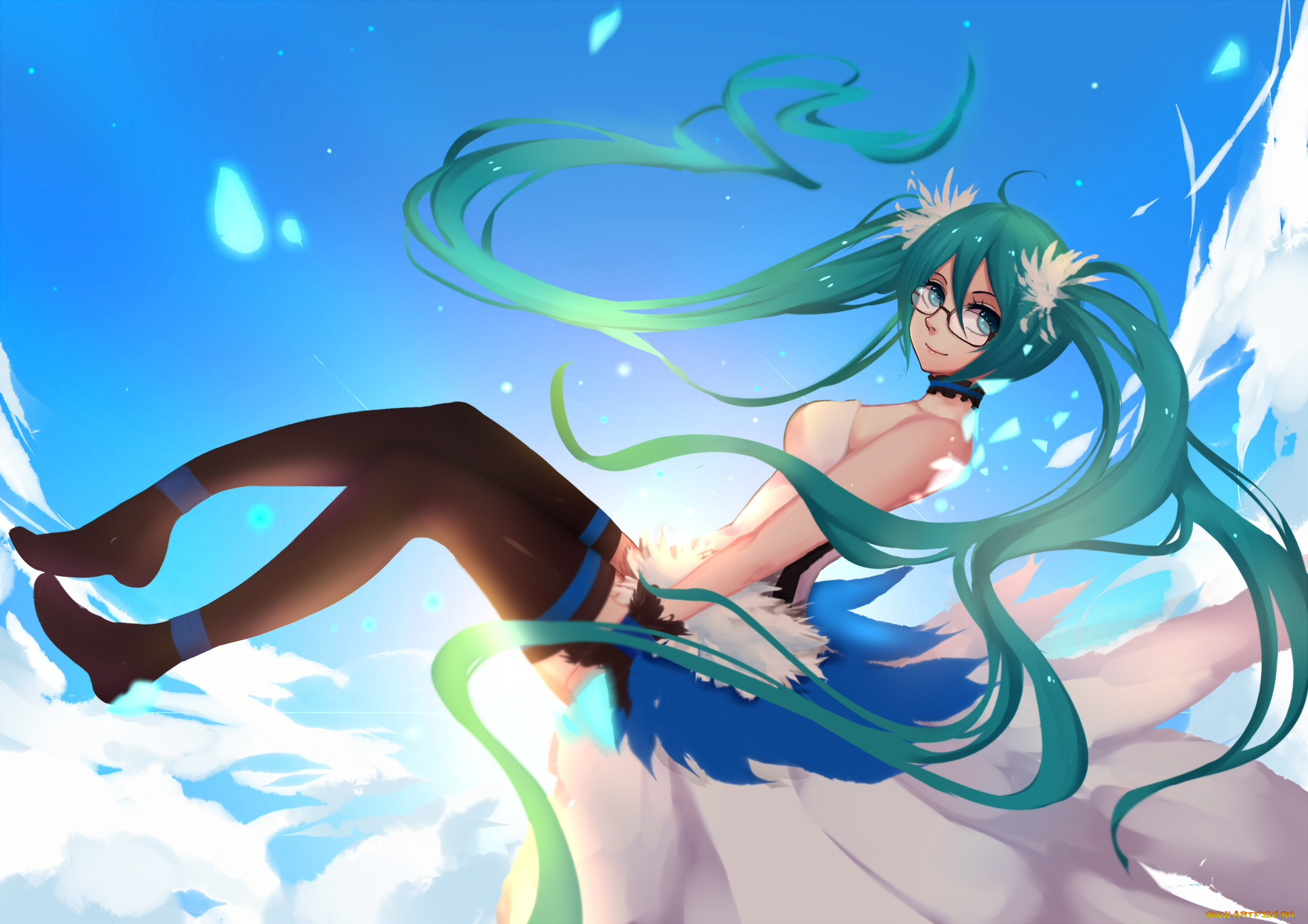 аниме, vocaloid, hatsune, miku, toki, kiritsu, арт, девушка