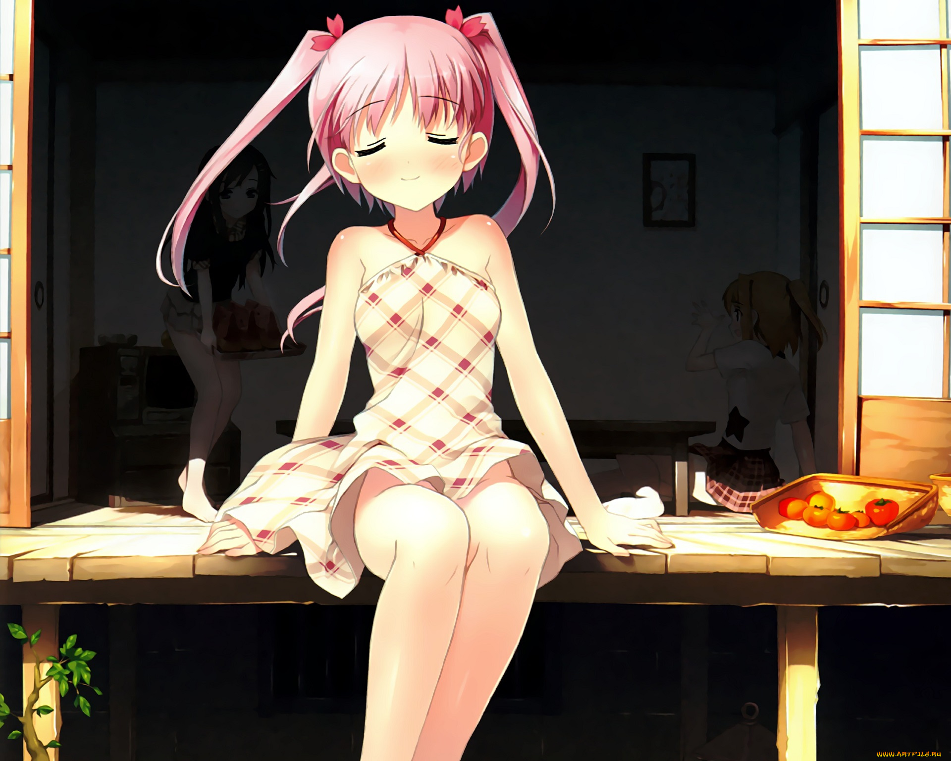 аниме, kantoku, , artbook, девочки