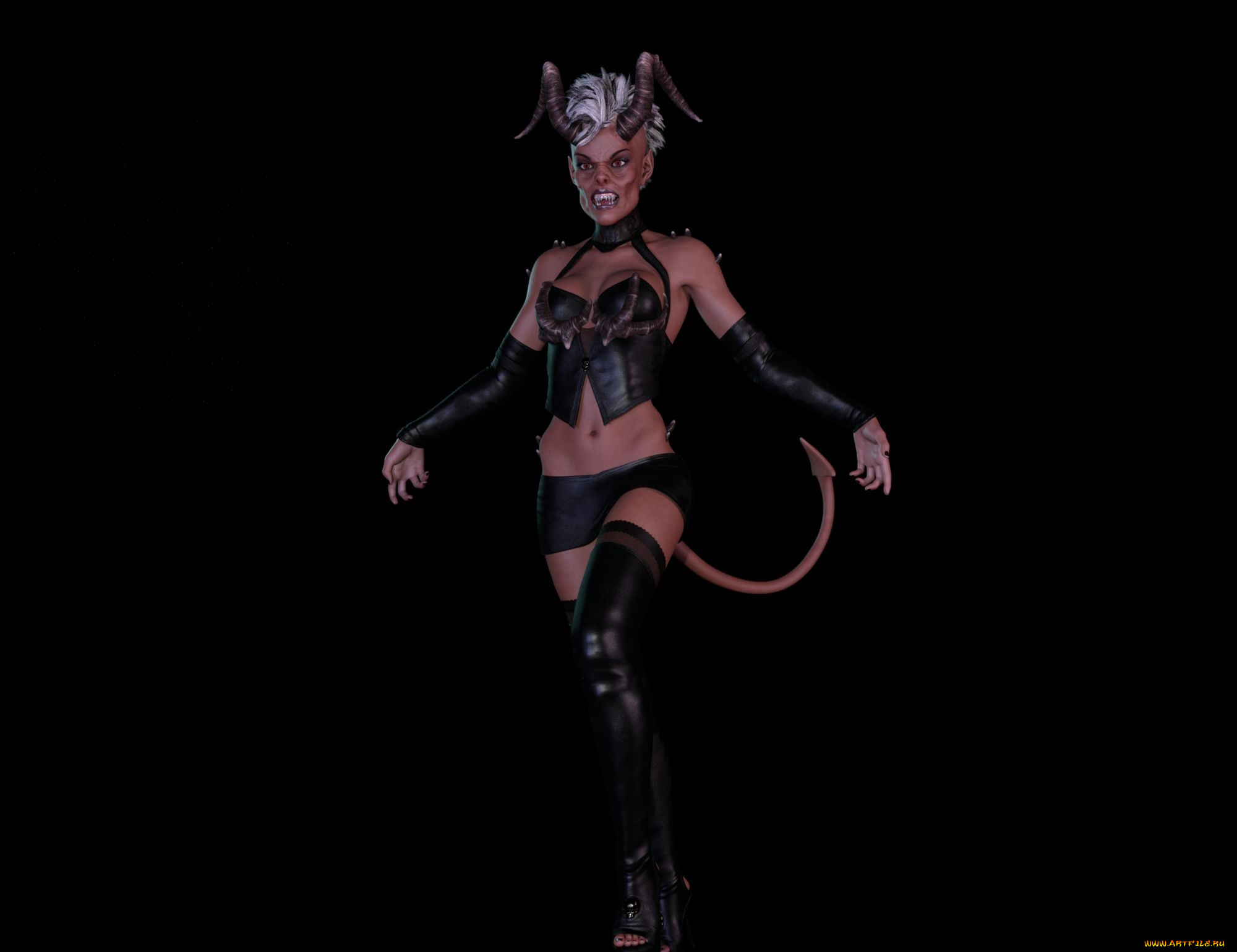 3д, графика, существа, , creatures, кастаника, взгляд, фон