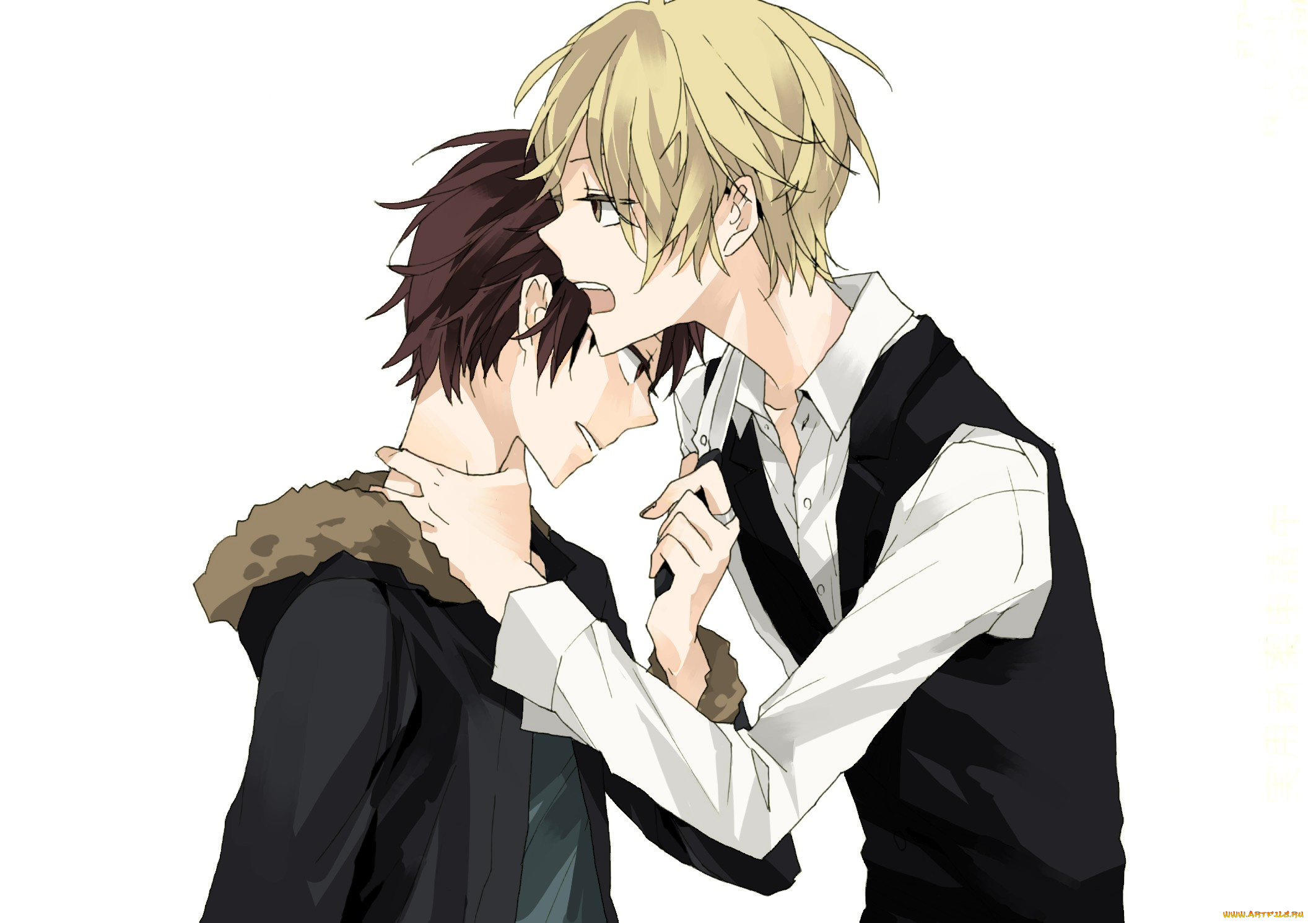 аниме, durarara, шизуо, хейваджима, парни, изая, орихара