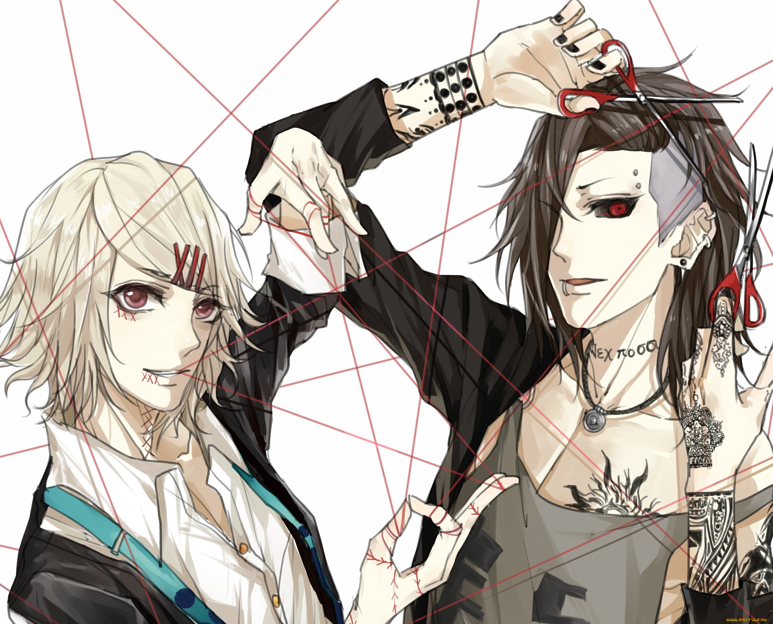 аниме, tokyo, ghoul, токийский, гуль, арт, ута, джузо