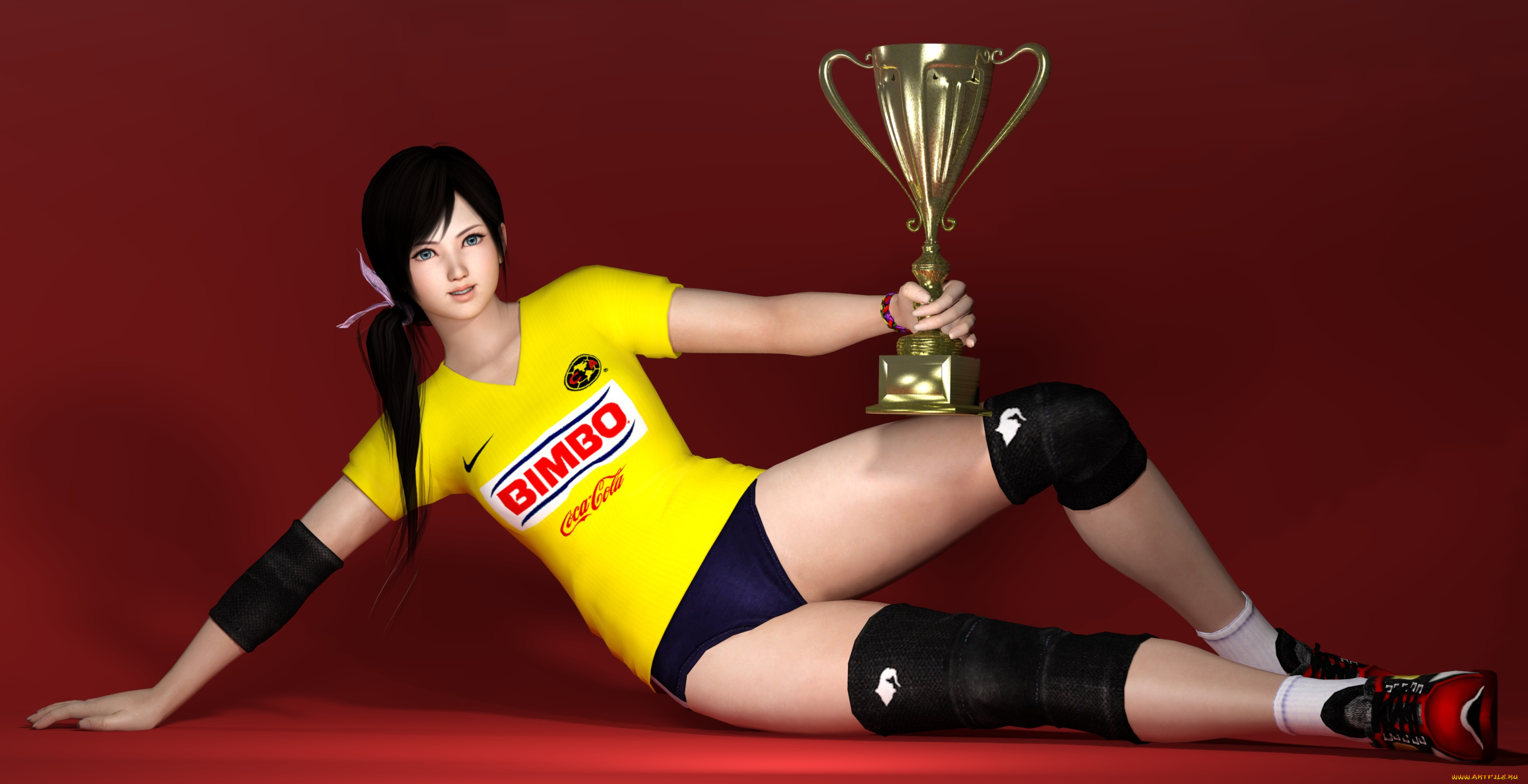 3д, графика, люди, , people, девушка, кубок, фон, взгляд