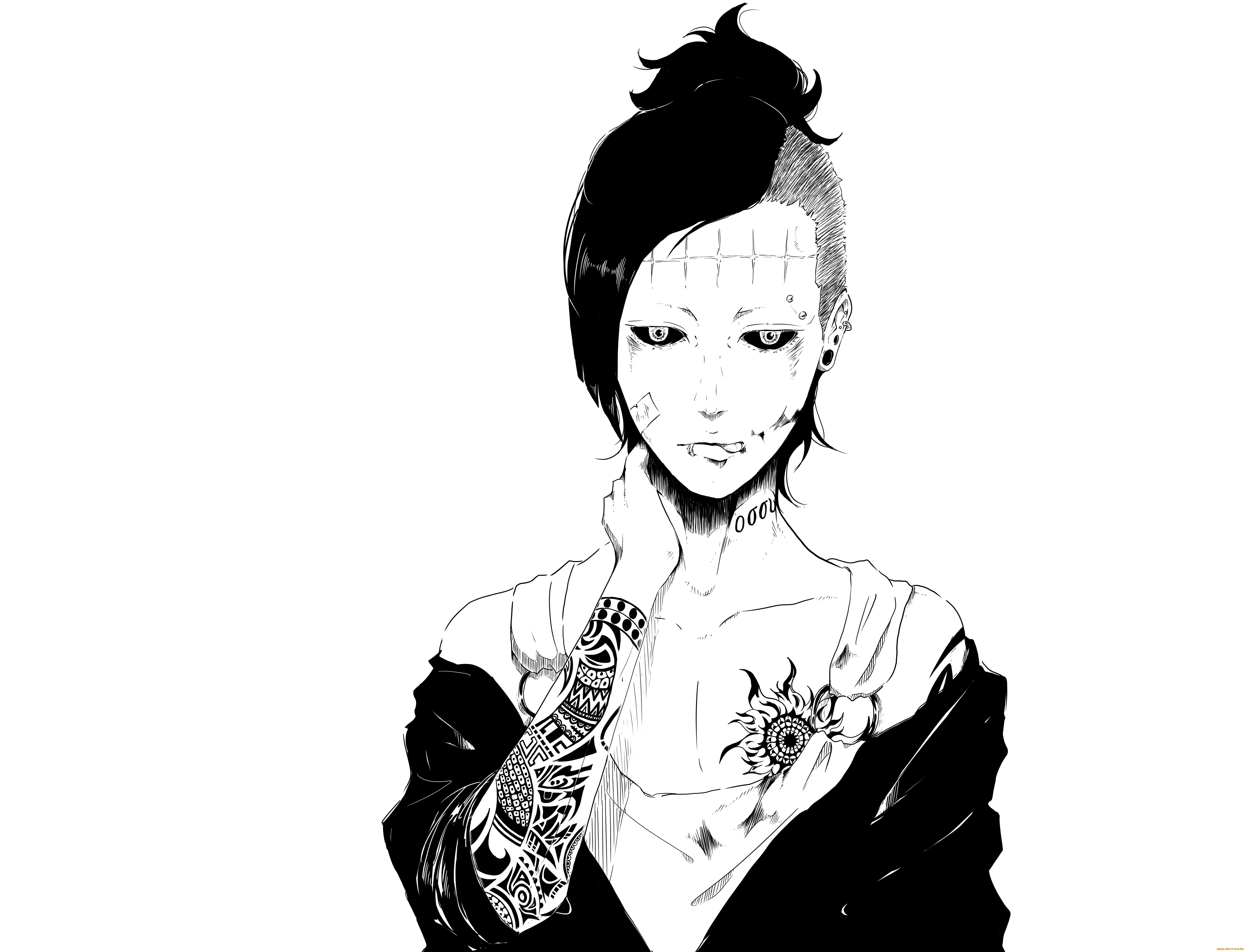 аниме, tokyo, ghoul, токийский, гуль, арт, ута