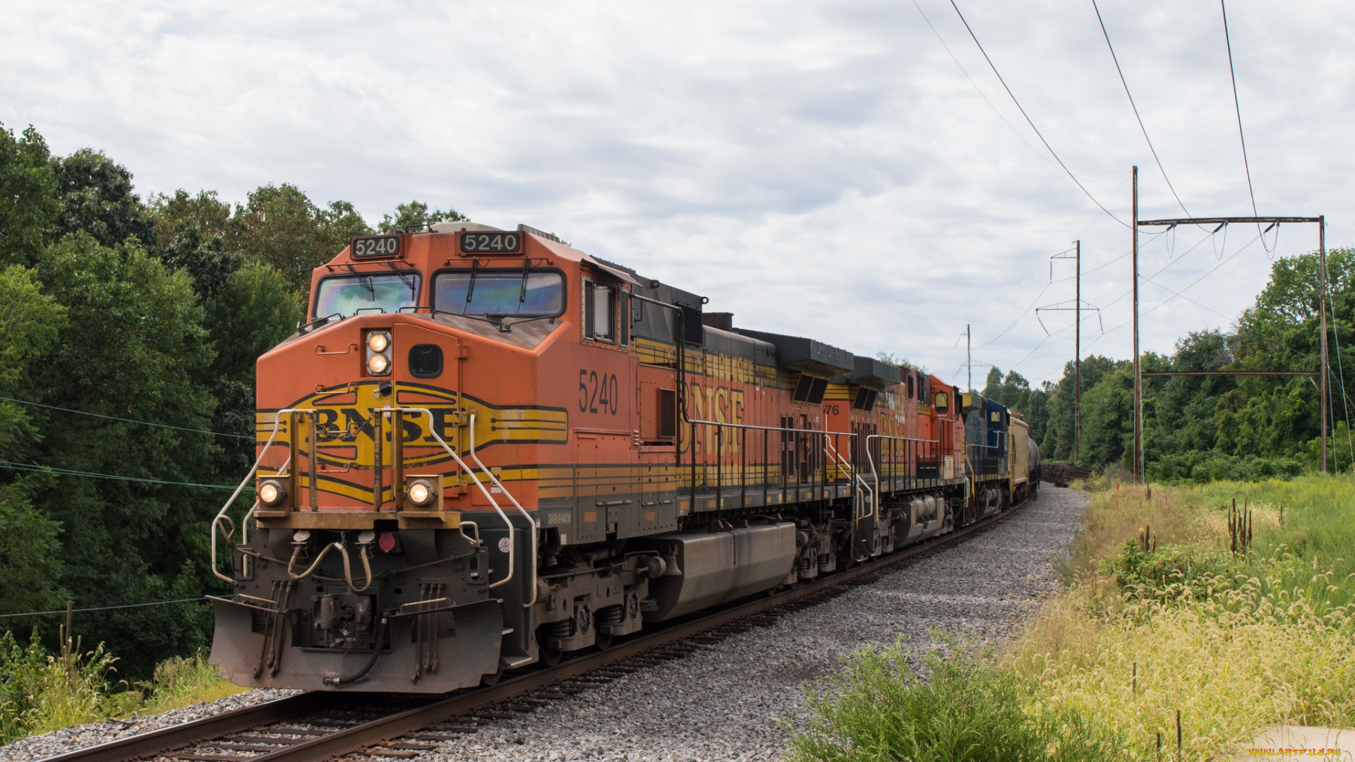 техника, поезда, локомотив, рельсы, состав