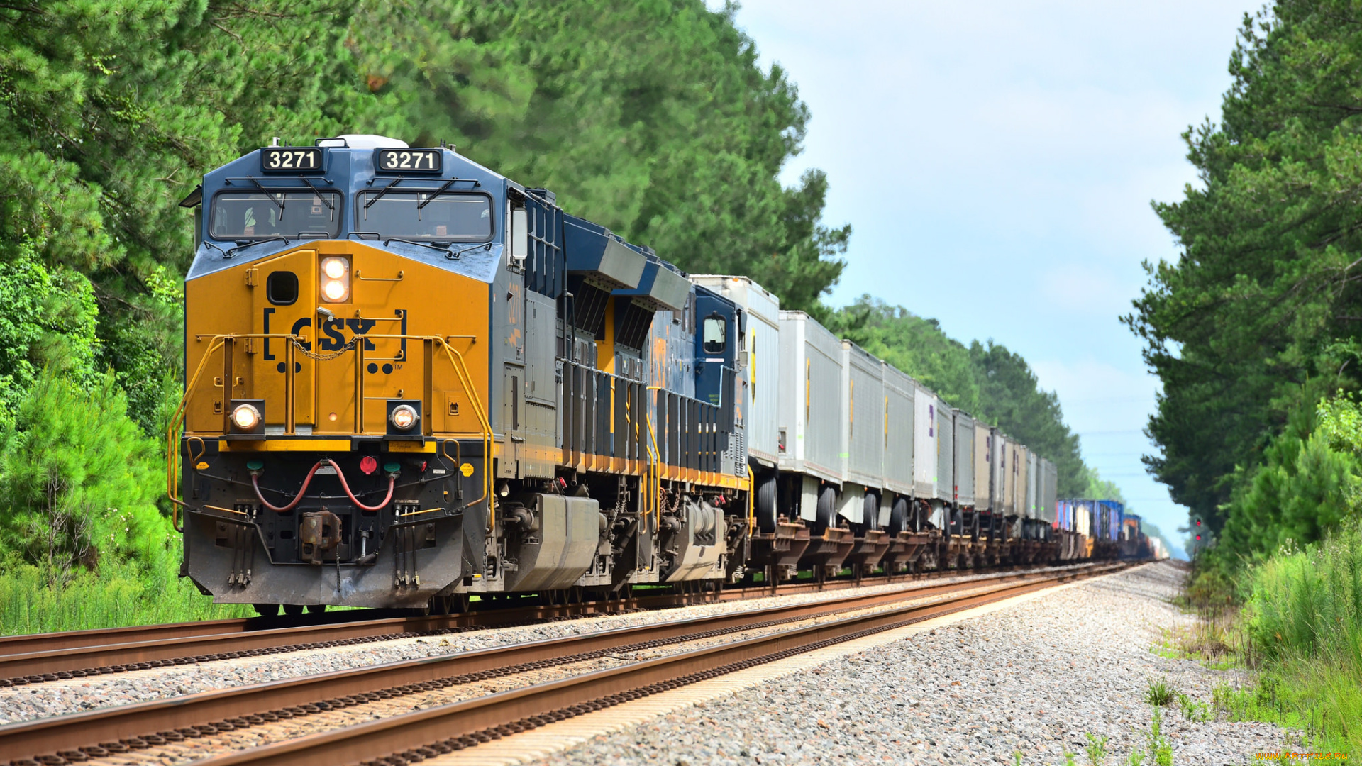 техника, поезда, локомотив, рельсы, состав