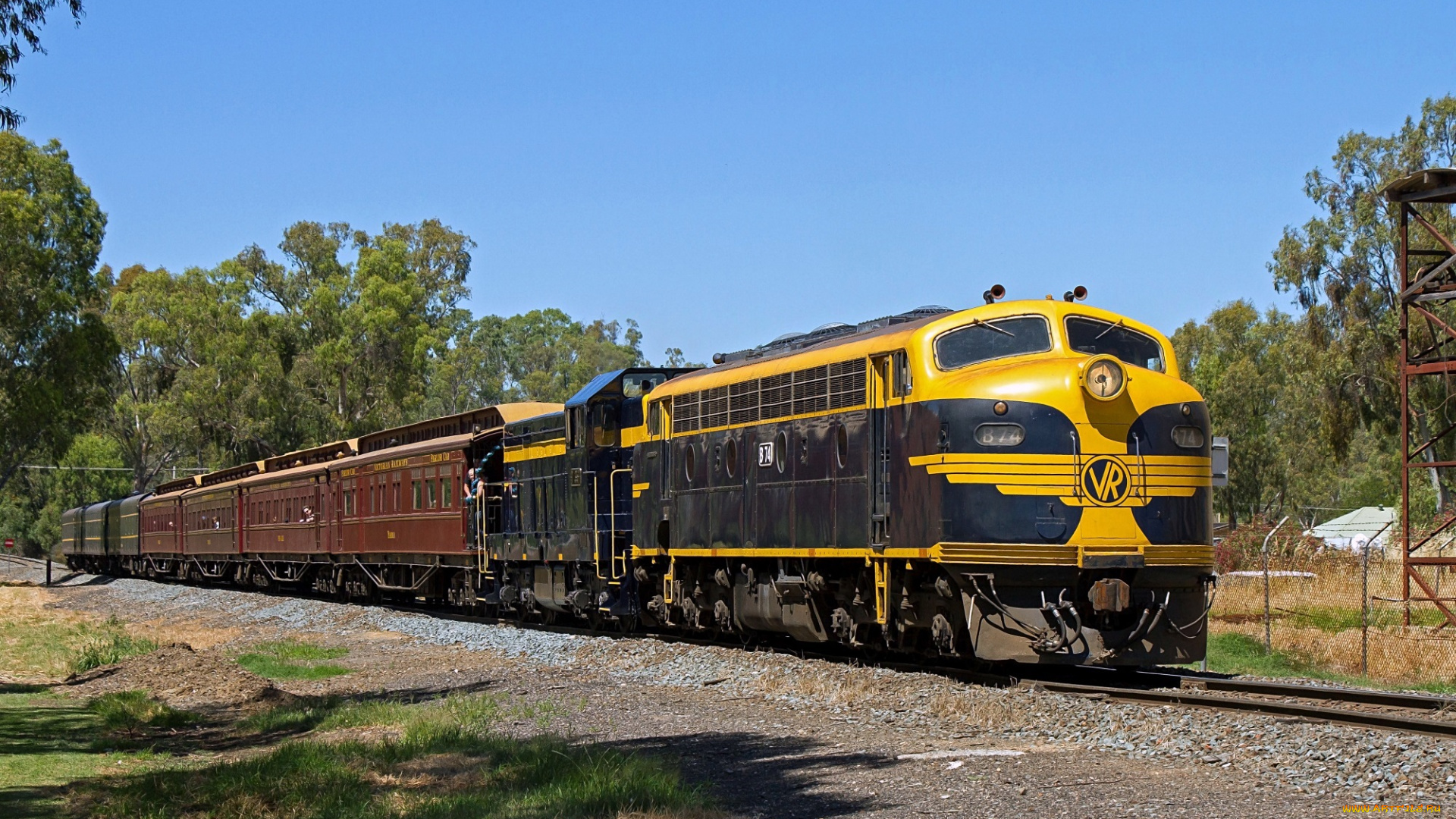 техника, поезда, локомотив, рельсы, состав