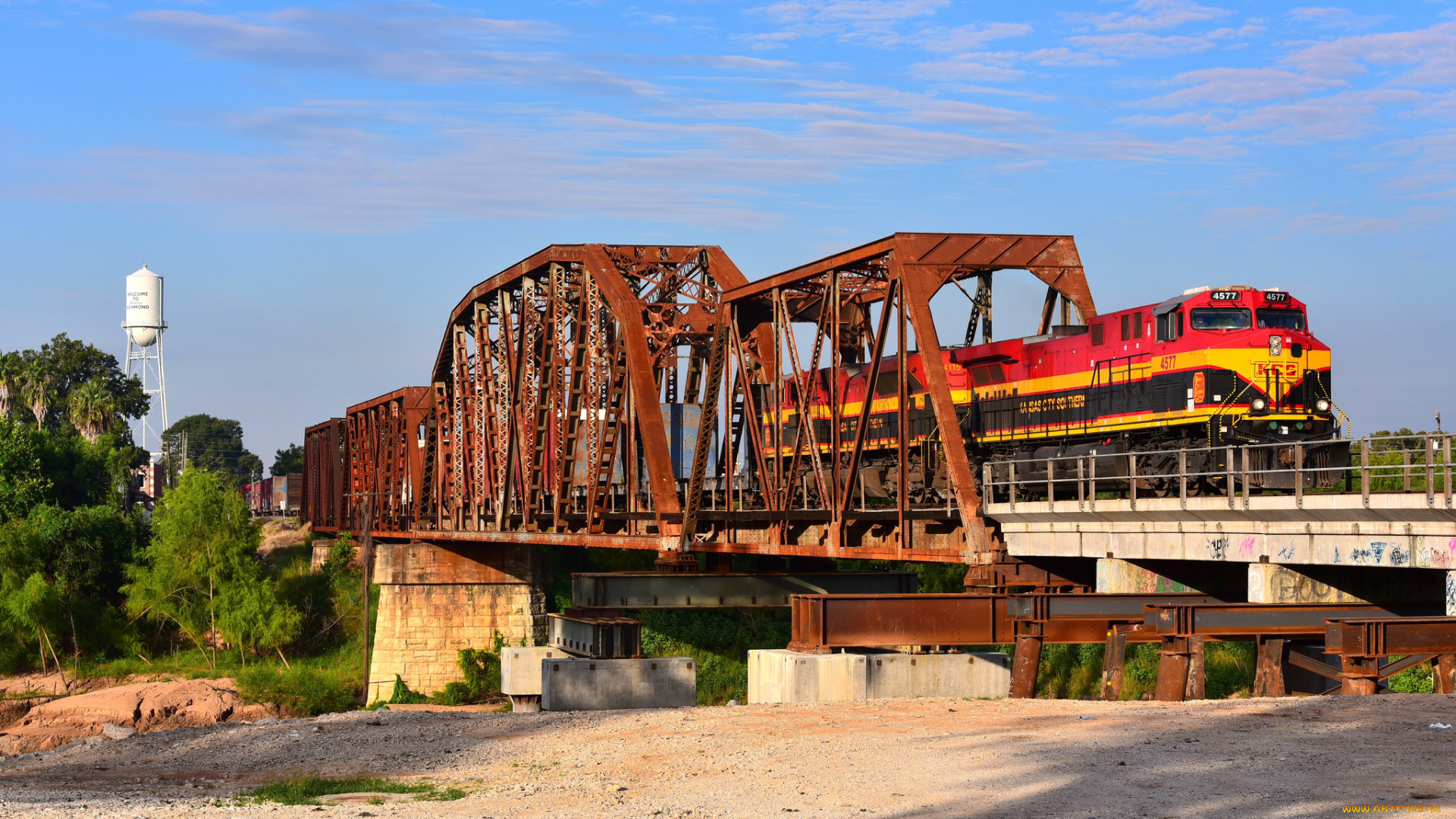 техника, поезда, состав, локомотив, рельсы