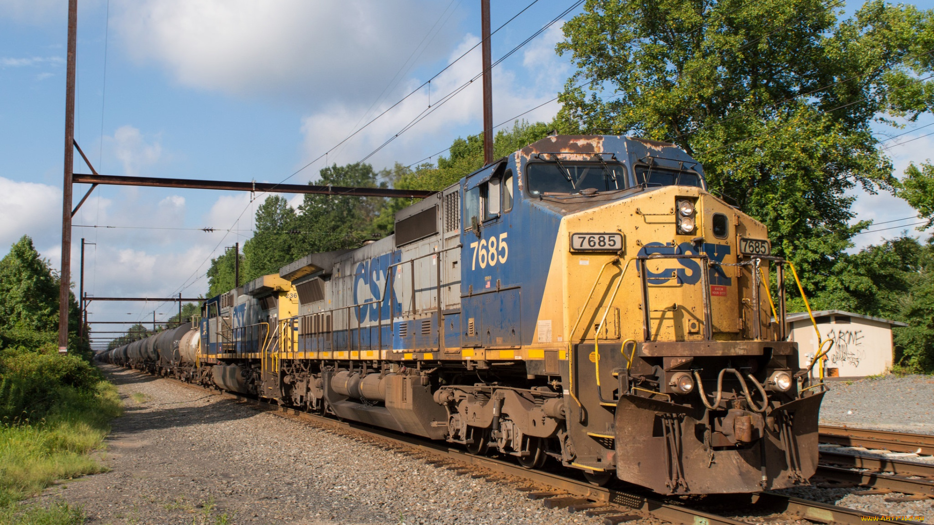 техника, поезда, состав, локомотив, рельсы