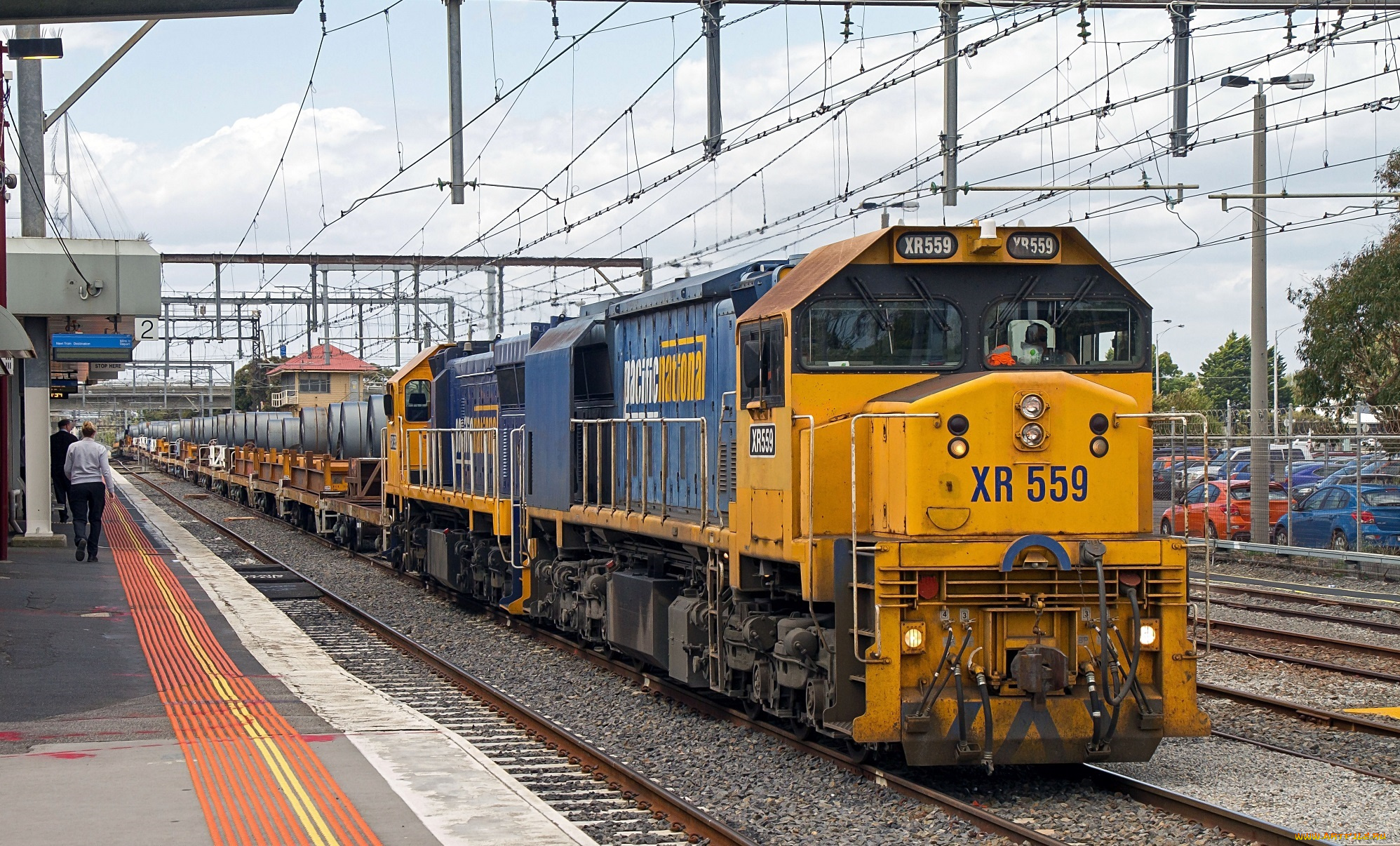 техника, поезда, состав, локомотив, рельсы