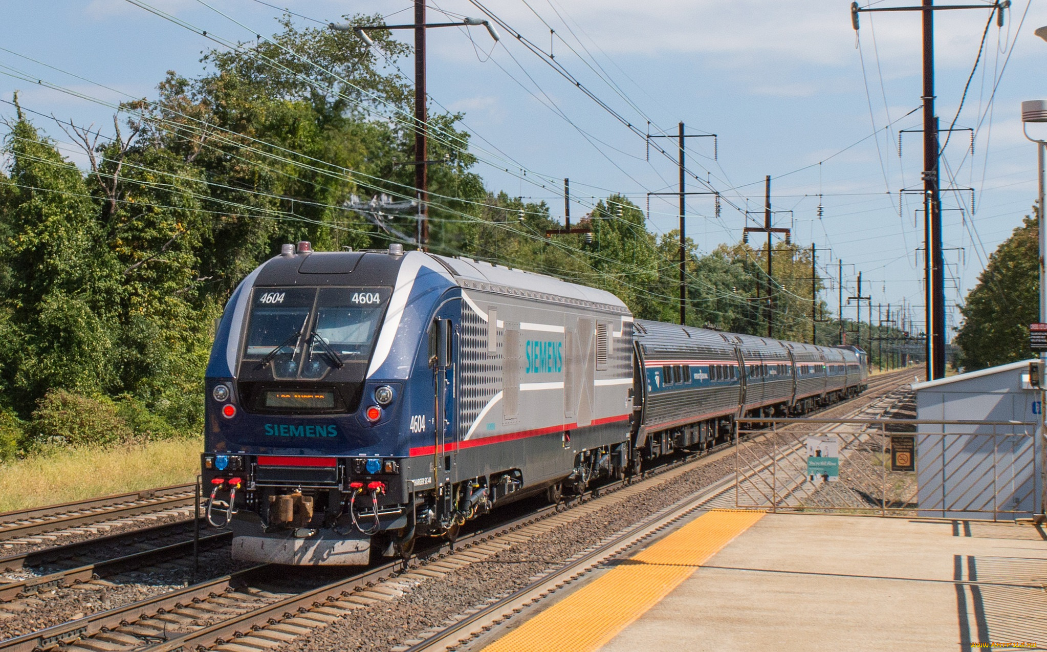 техника, поезда, локомотив, рельсы, состав