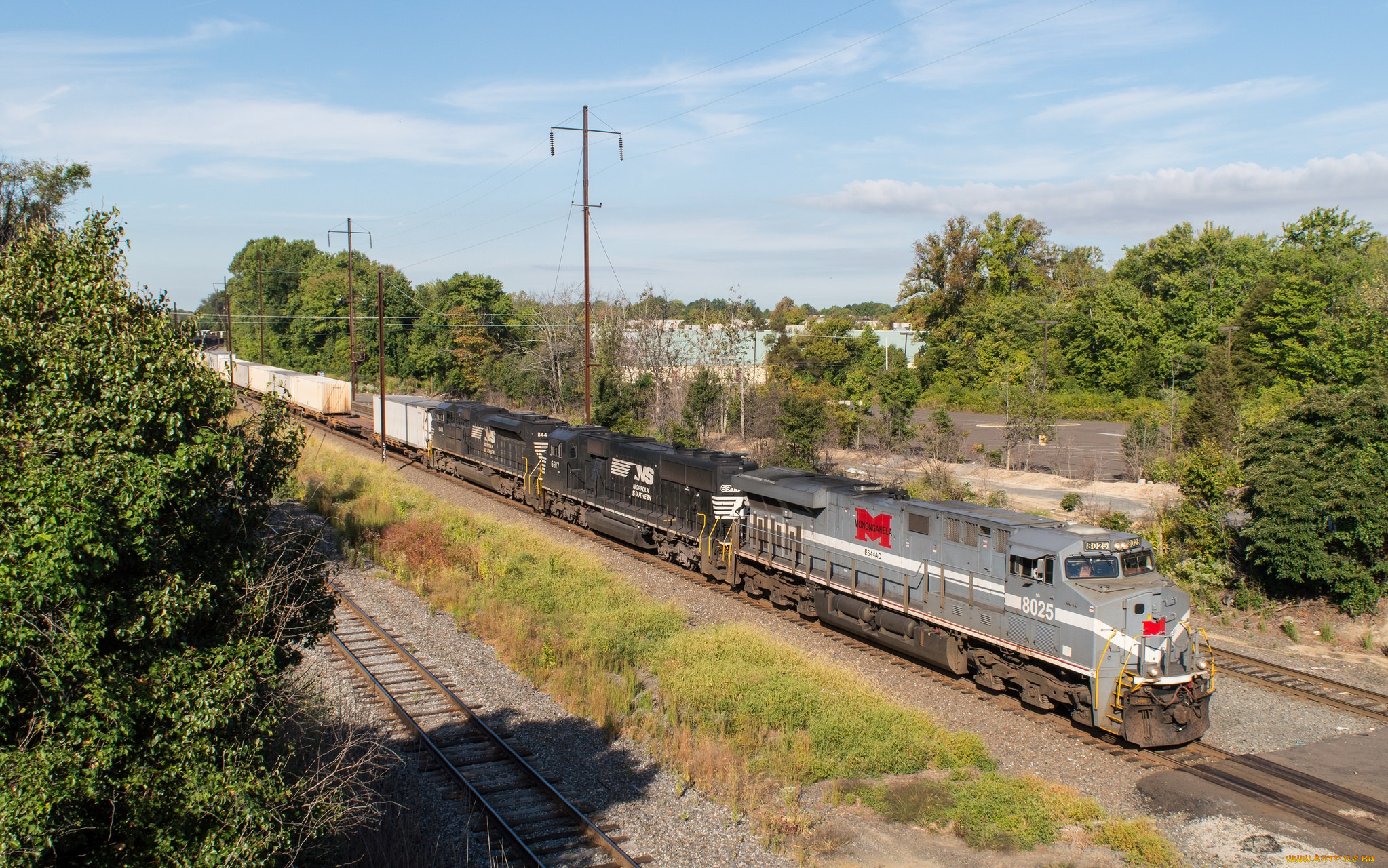 техника, поезда, локомотив, рельсы, состав