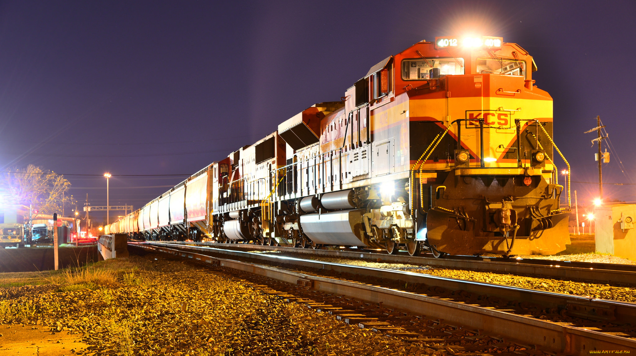 техника, поезда, состав, локомотив, рельсы