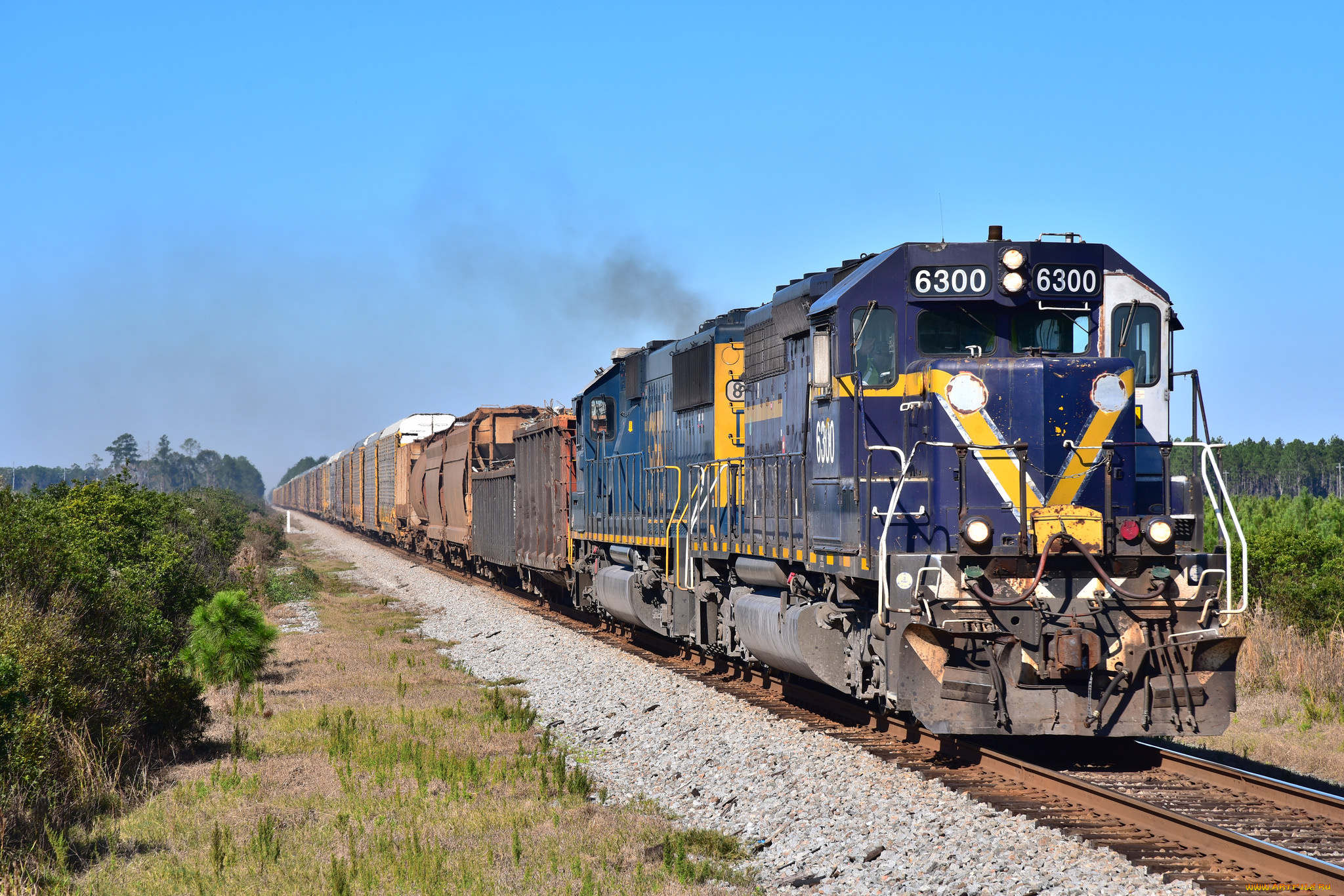 техника, поезда, состав, локомотив, рельсы