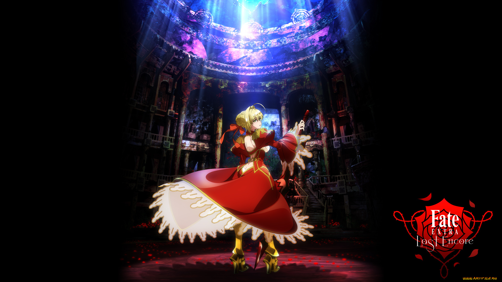 аниме, fate, stay, night, saber, extra