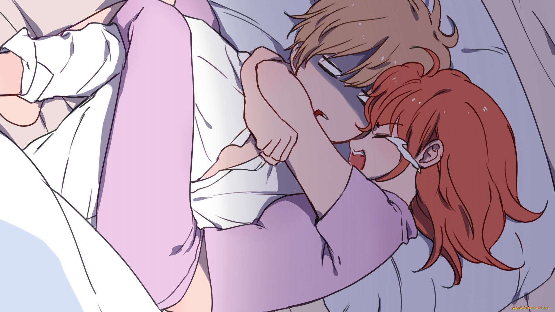 аниме, gintama, двое