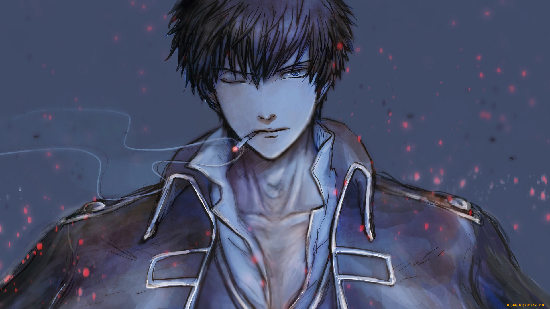 аниме, gintama, hijikata, toushirou