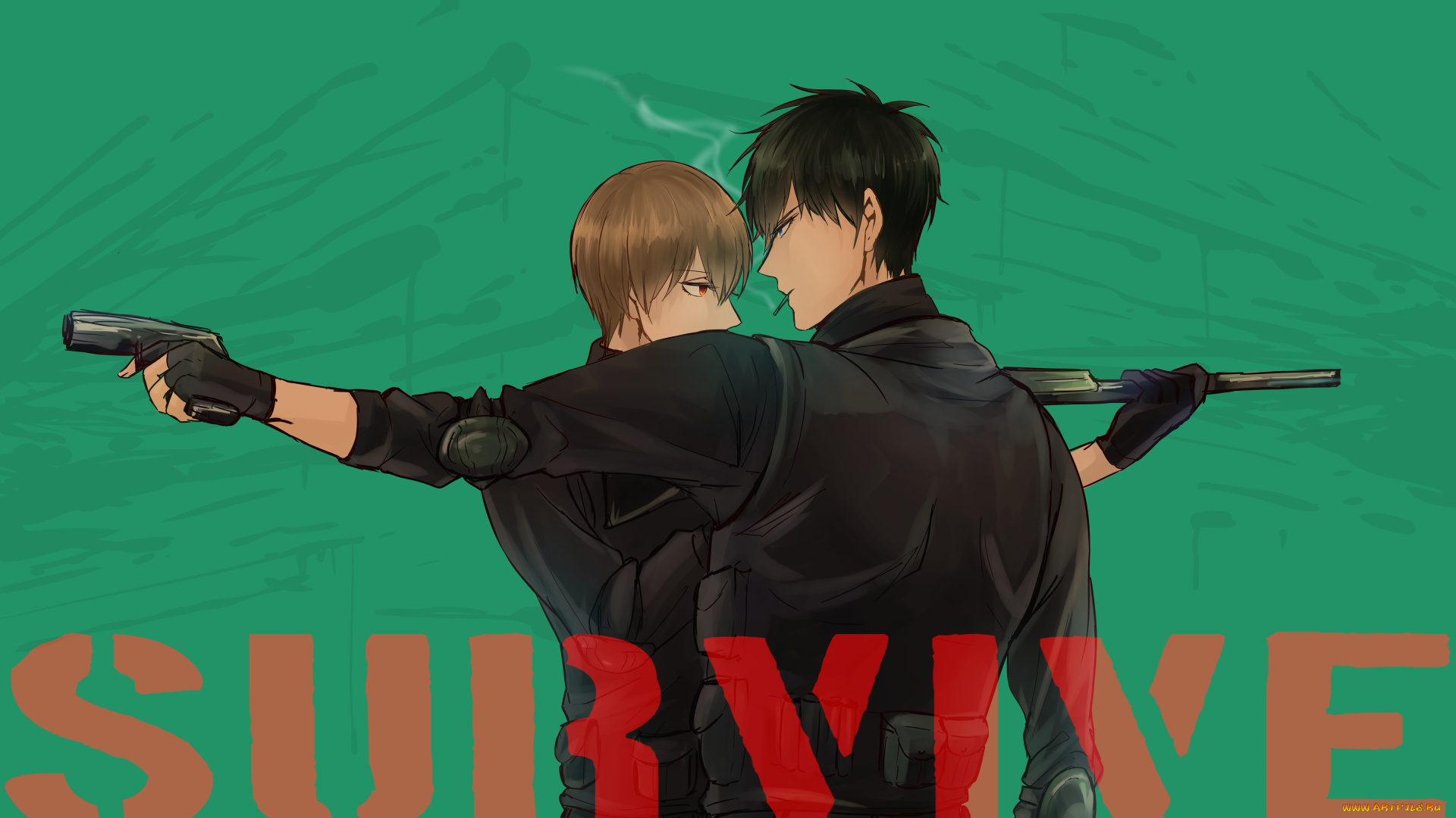 аниме, gintama, парни