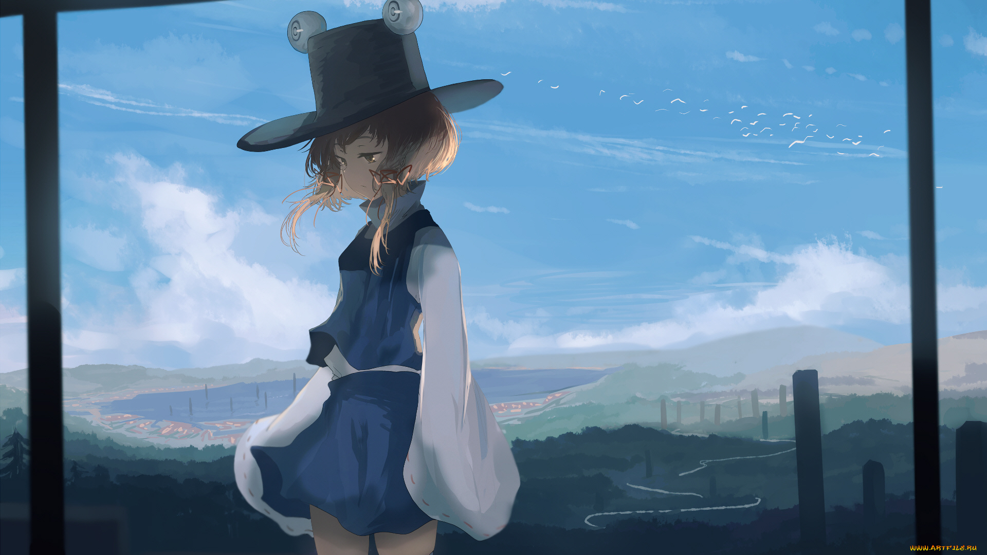 аниме, touhou, девочка