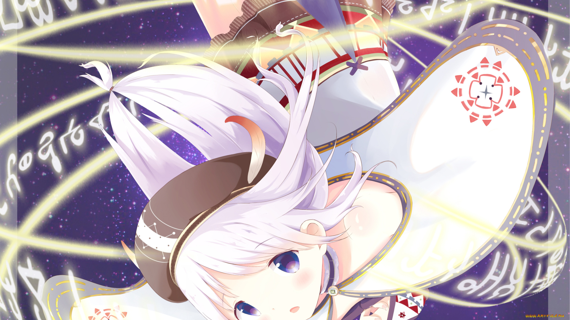 аниме, unknown, , другое, , фон, взгляд, девушка