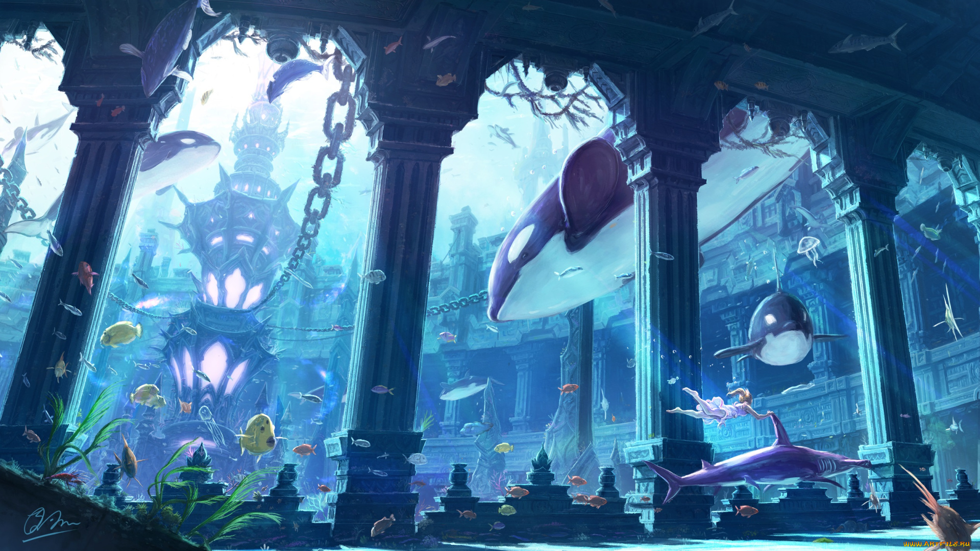 аниме, животные, , существа, makkou4