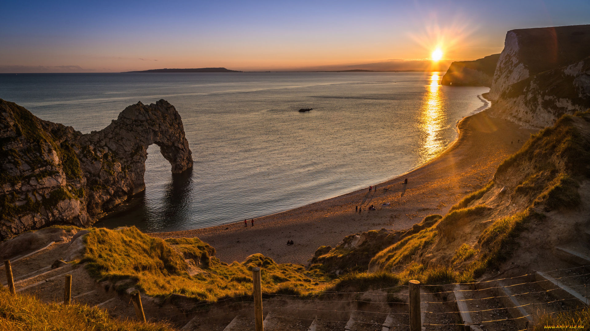 природа, побережье, простор