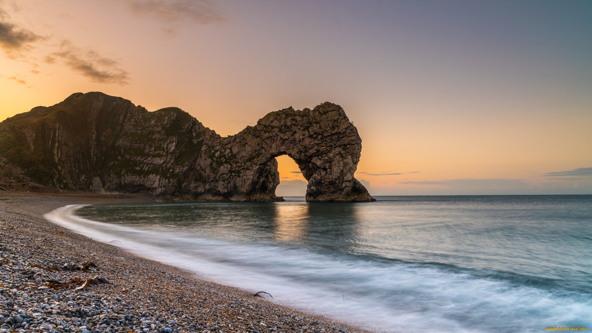 природа, побережье, простор