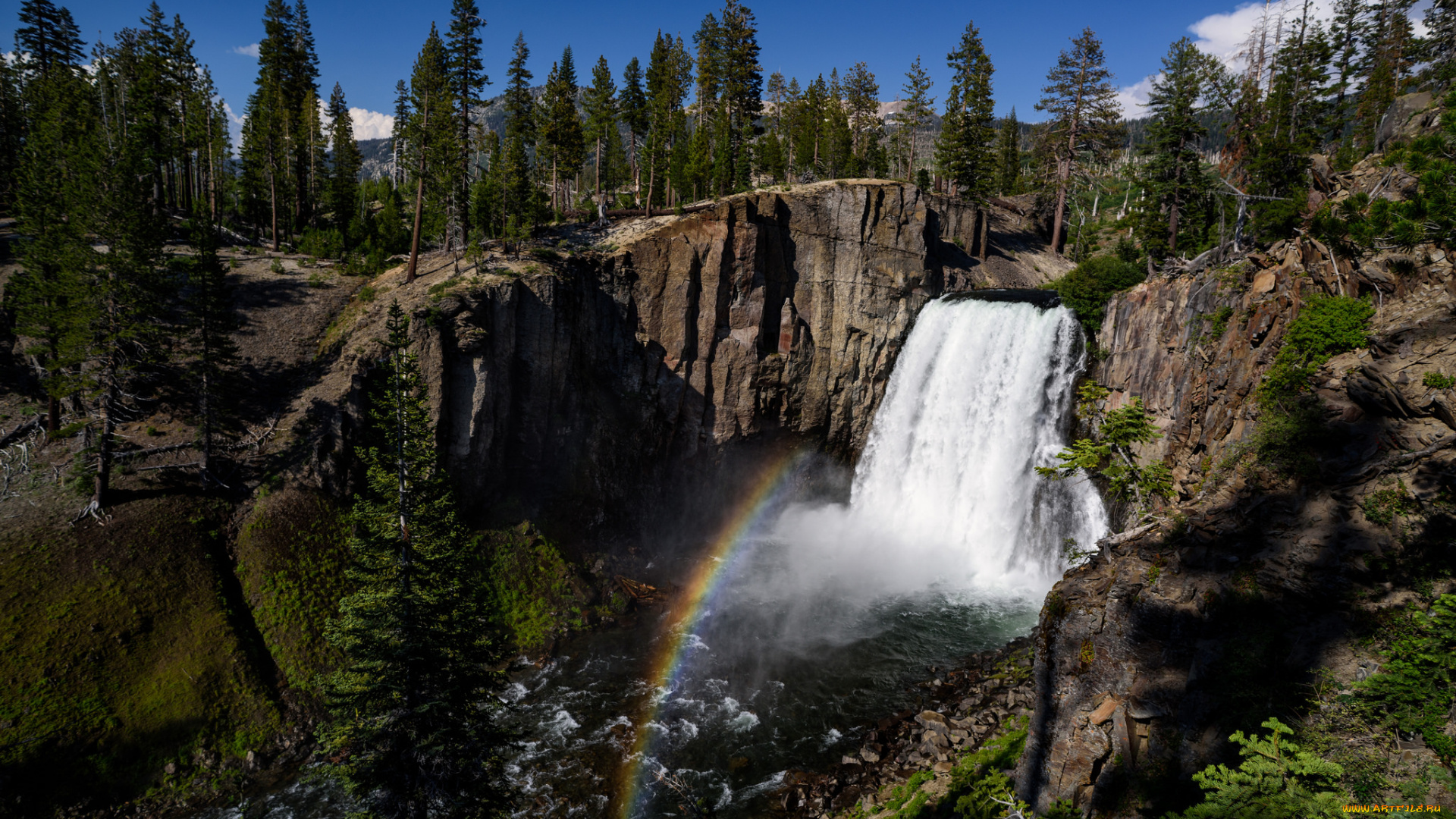 природа, водопады, простор