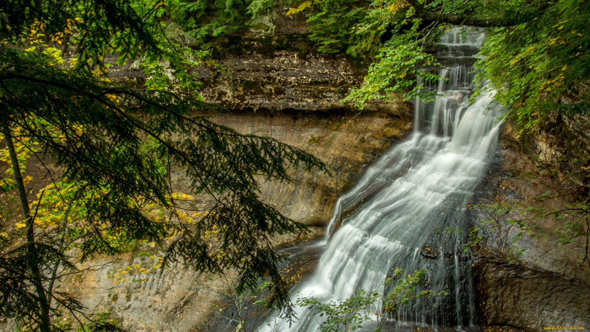 природа, водопады, простор