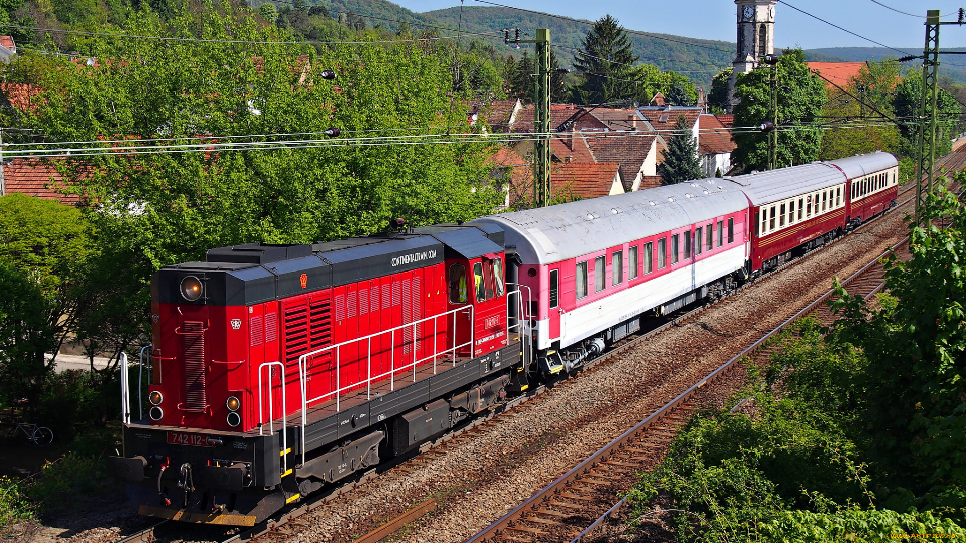 техника, поезда, состав, локомотив