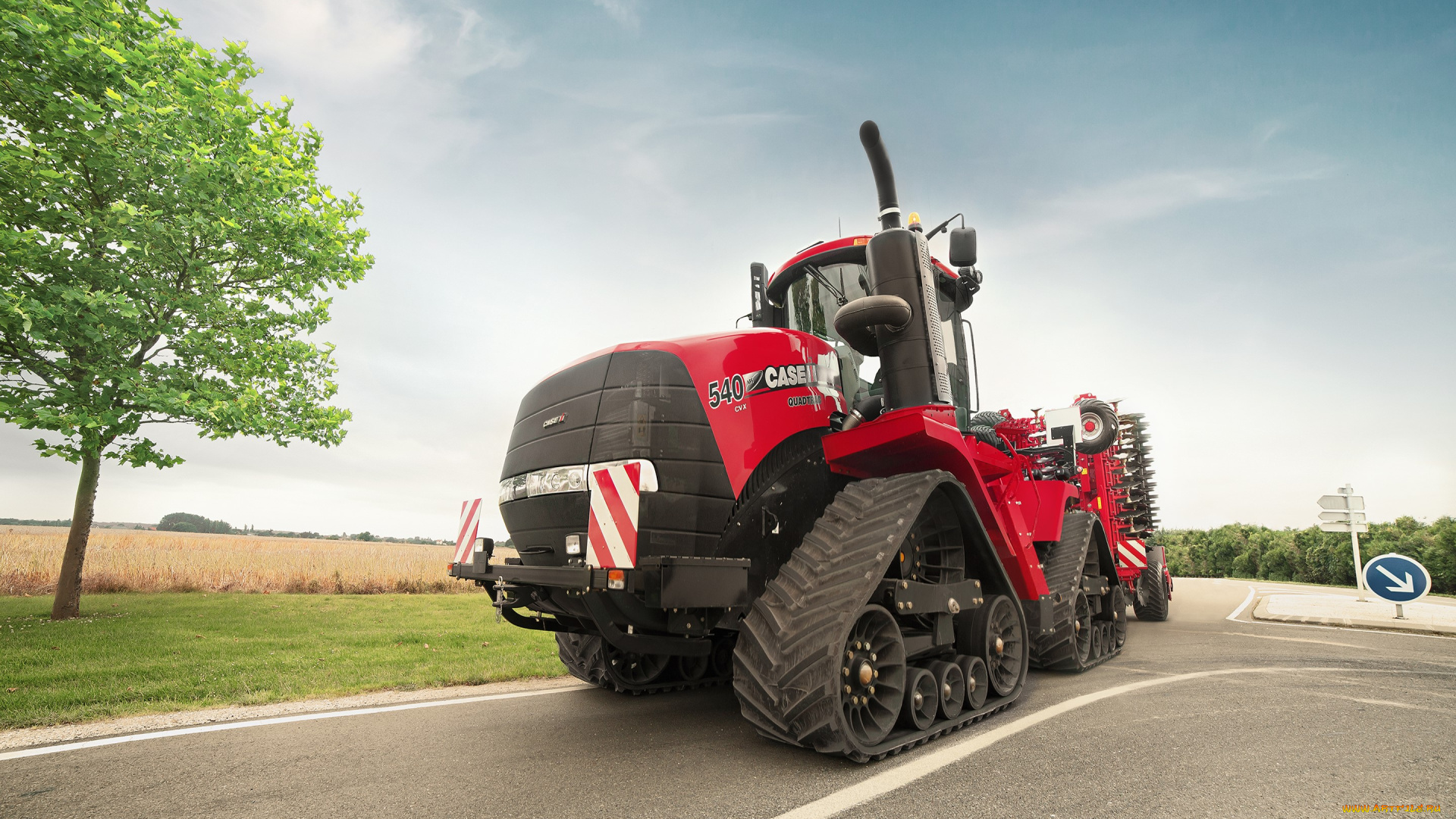 техника, тракторы, на, гусенецах, case