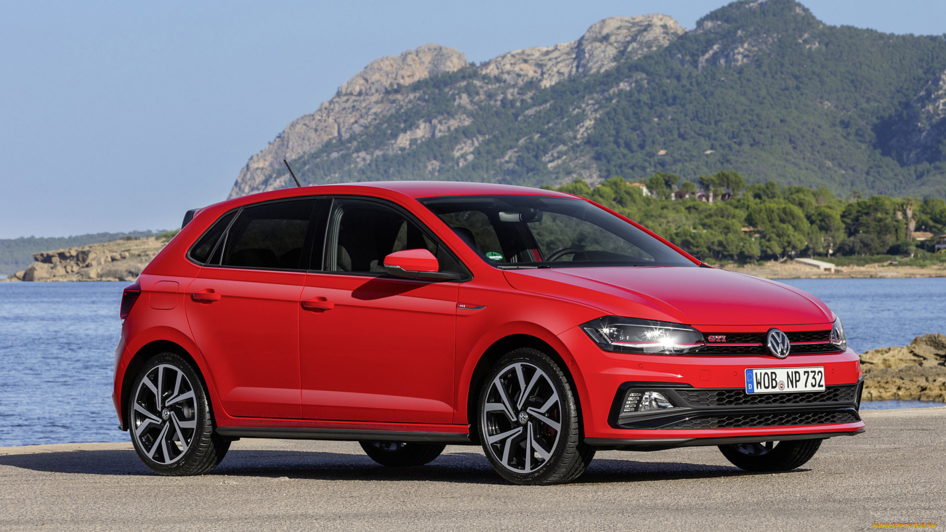 volkswagen, polo, gti, 2018, автомобили, volkswagen, красный, 2018, gti, polo