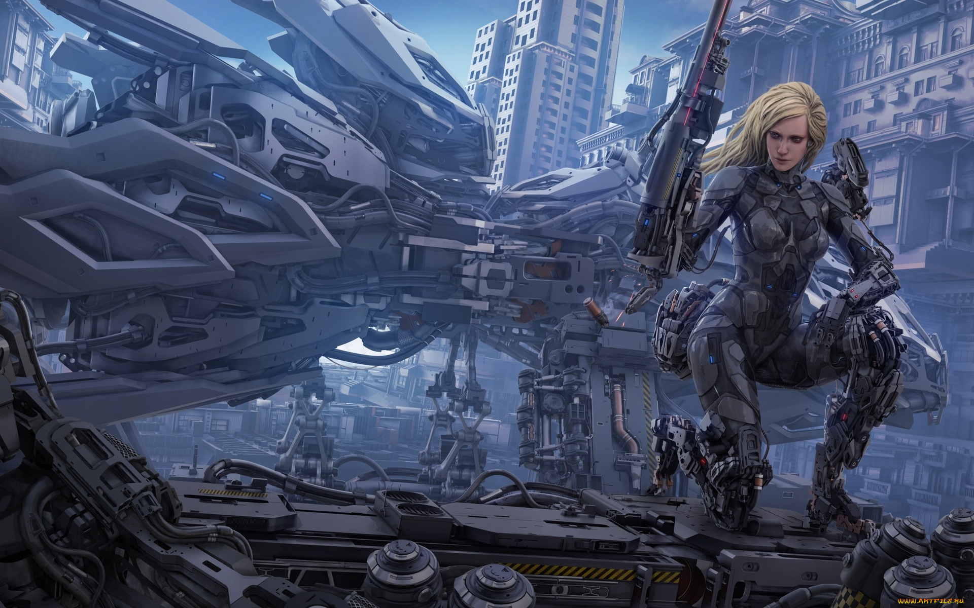 3д, графика, фантазия, , fantasy, девушка, фон, взгляд