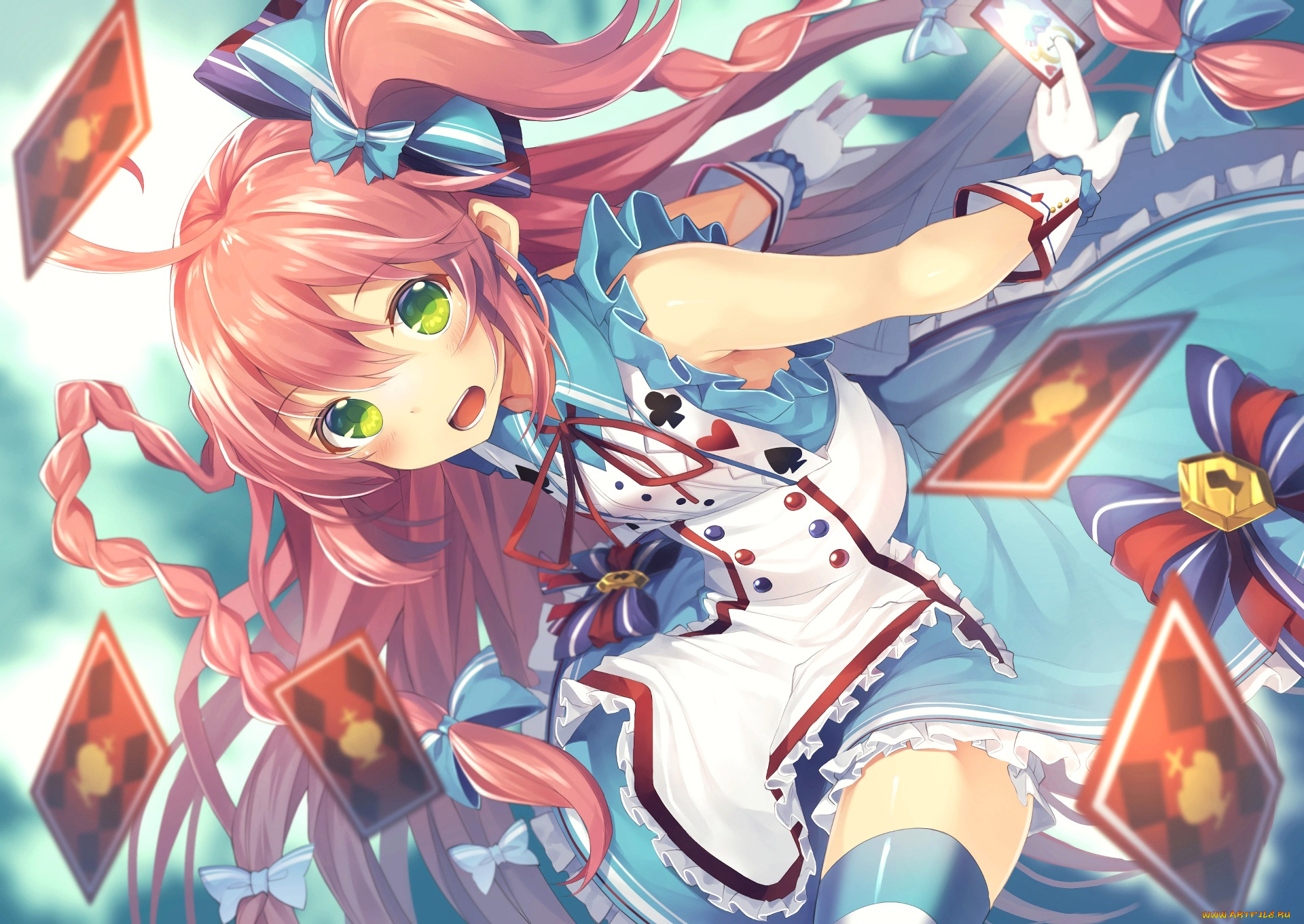 аниме, unknown, , другое, , взгляд, девушка, фон