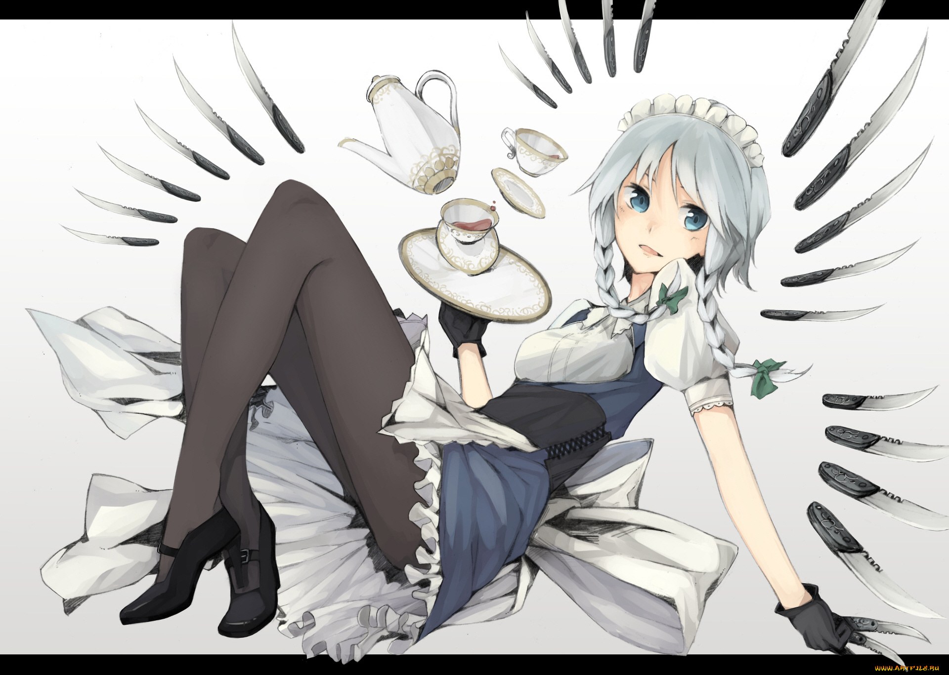 аниме, touhou, девушка