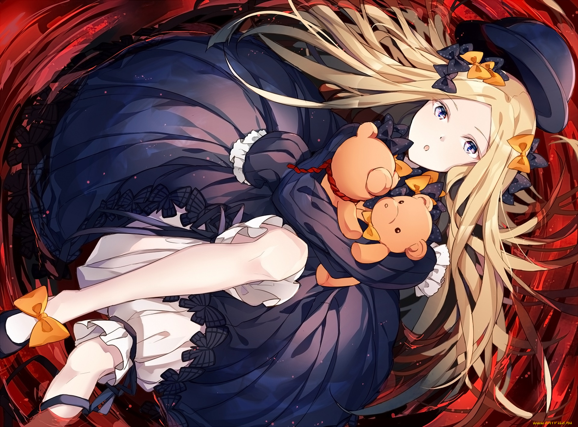 аниме, unknown, , другое, , девушка, фон, взгляд