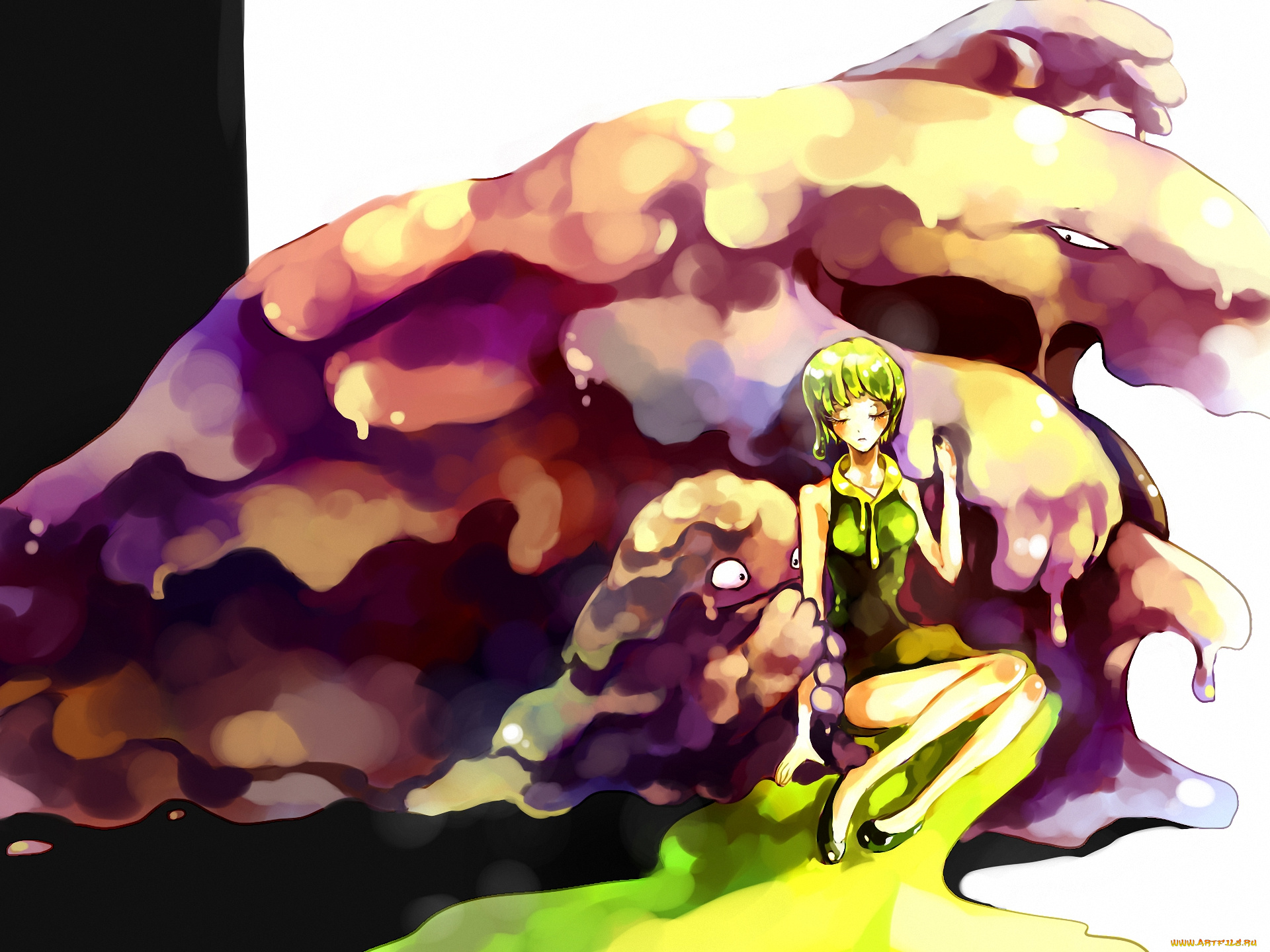 аниме, pokemon, грязь, монстр, тренер, muk, grimer