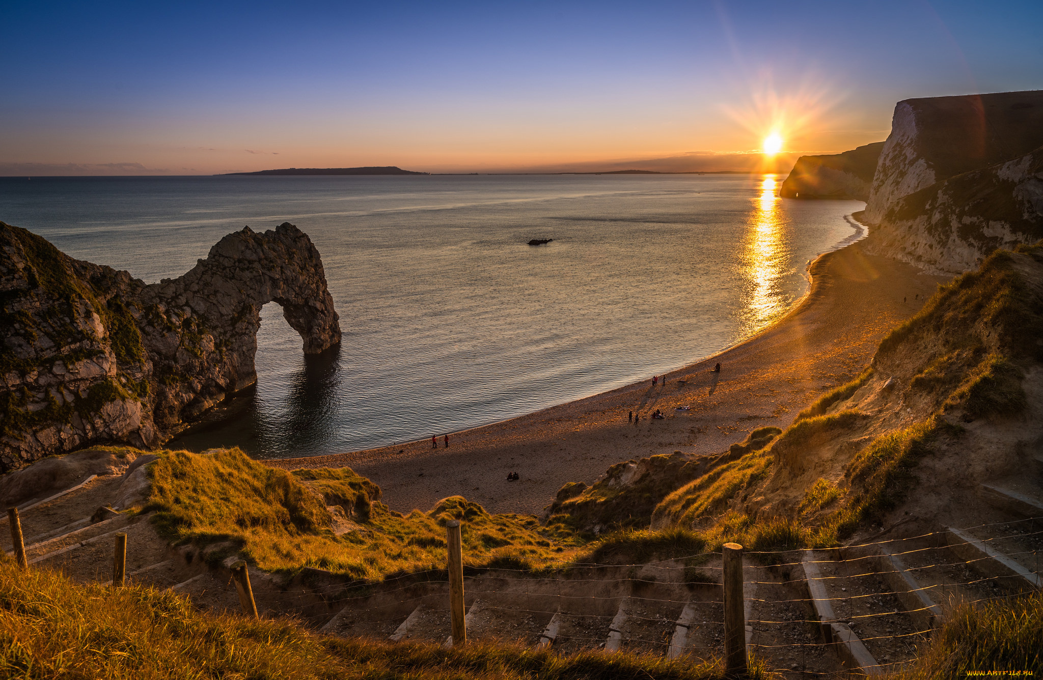 природа, побережье, простор