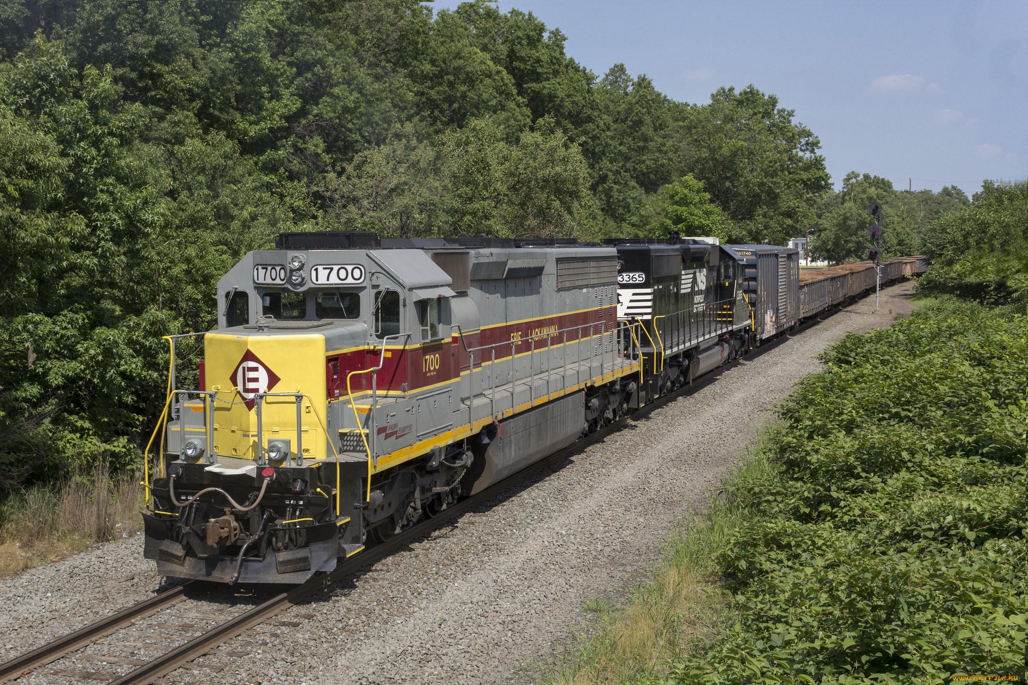 техника, поезда, локомотив, состав