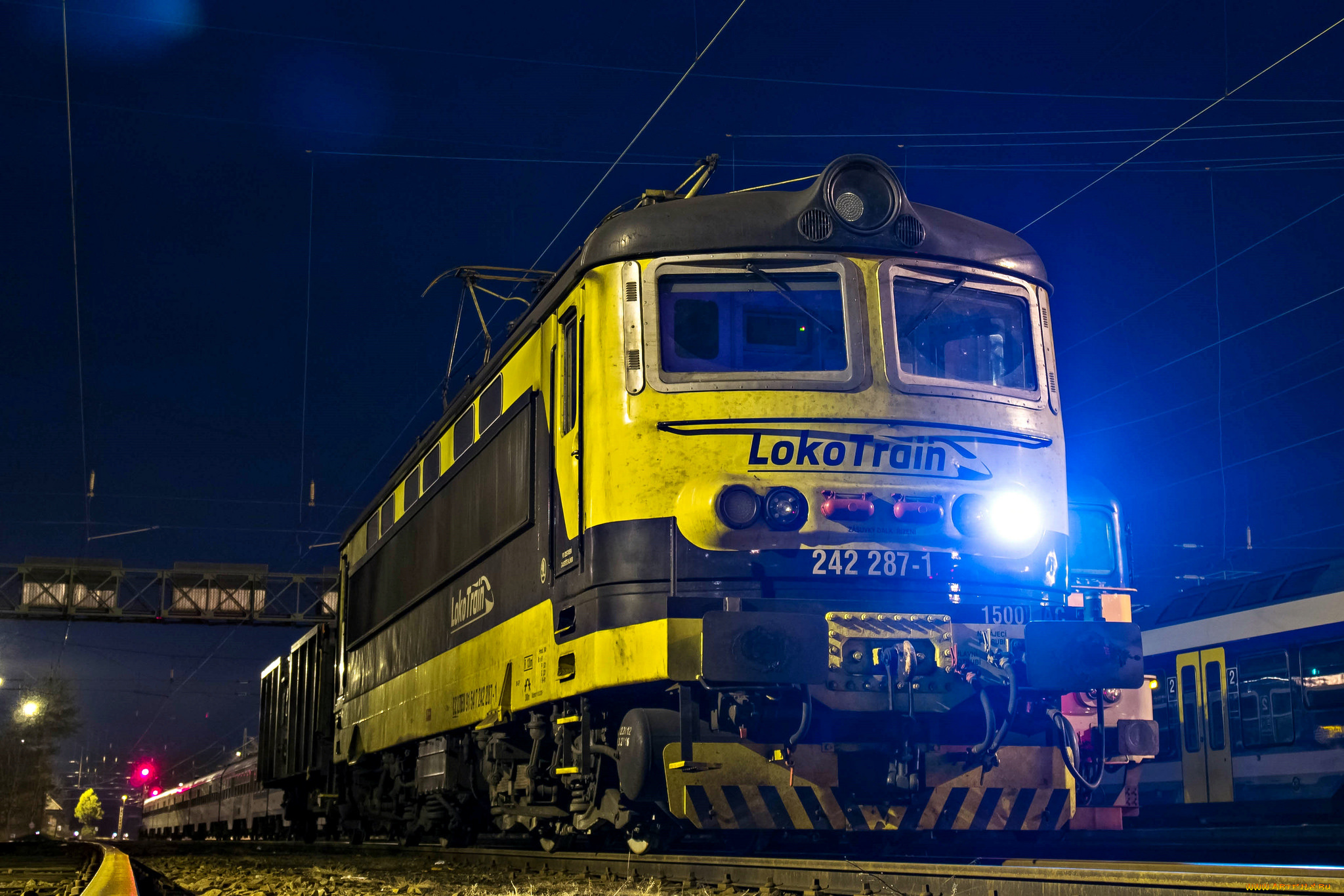 техника, электровозы, локомотив, состав