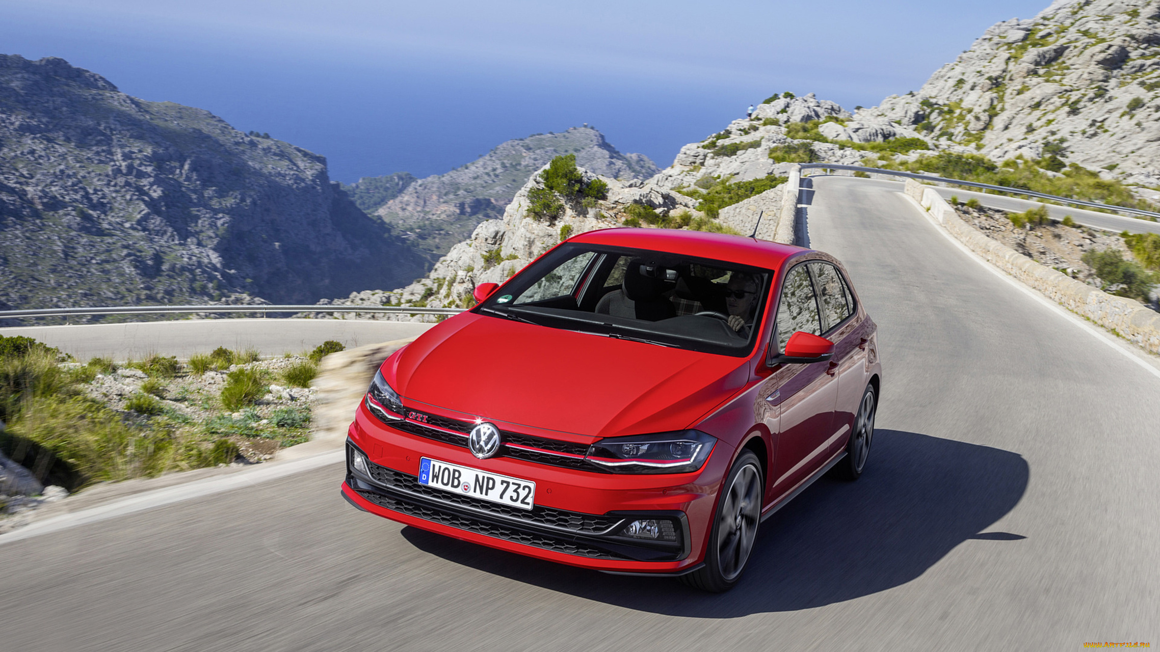volkswagen, polo, gti, 2018, автомобили, volkswagen, красный, 2018, gti, polo