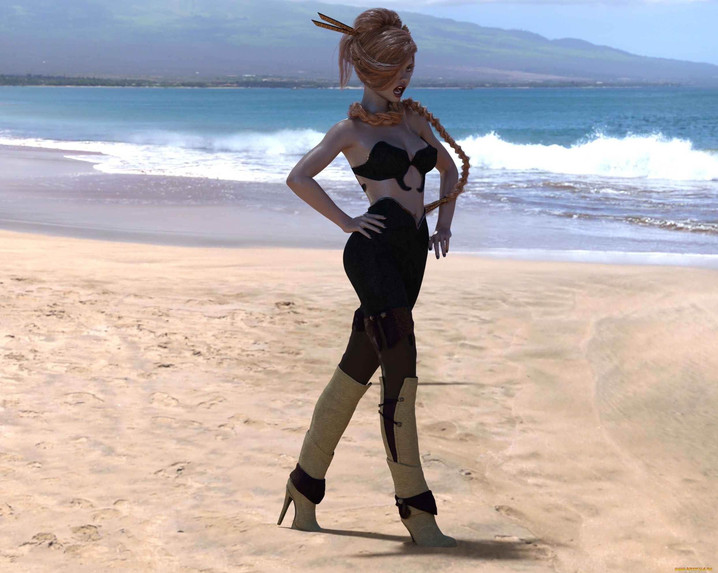 3д, графика, люди, , people, фон, взгляд, девушка