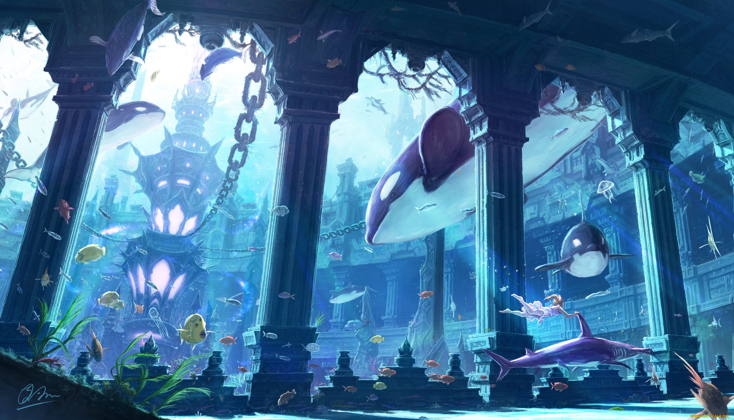 аниме, животные, , существа, makkou4