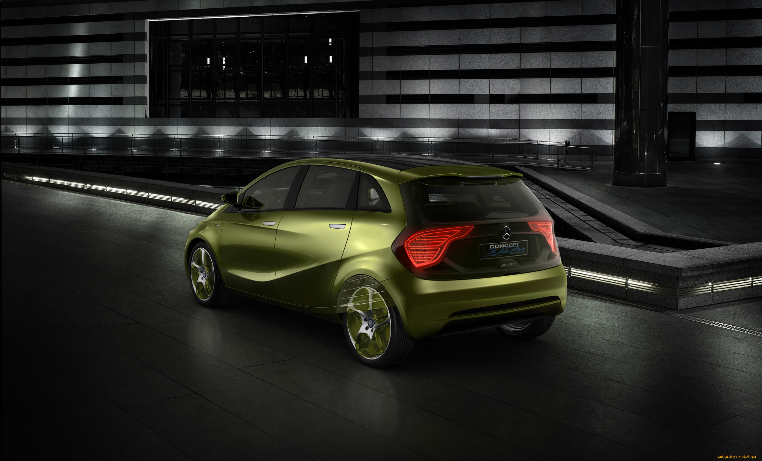 mercedes-benz, blue, zero, , e-cell, plus, concept, 2009, автомобили, mercedes-benz, e-cell, 2009, concept, zero, blue, plus