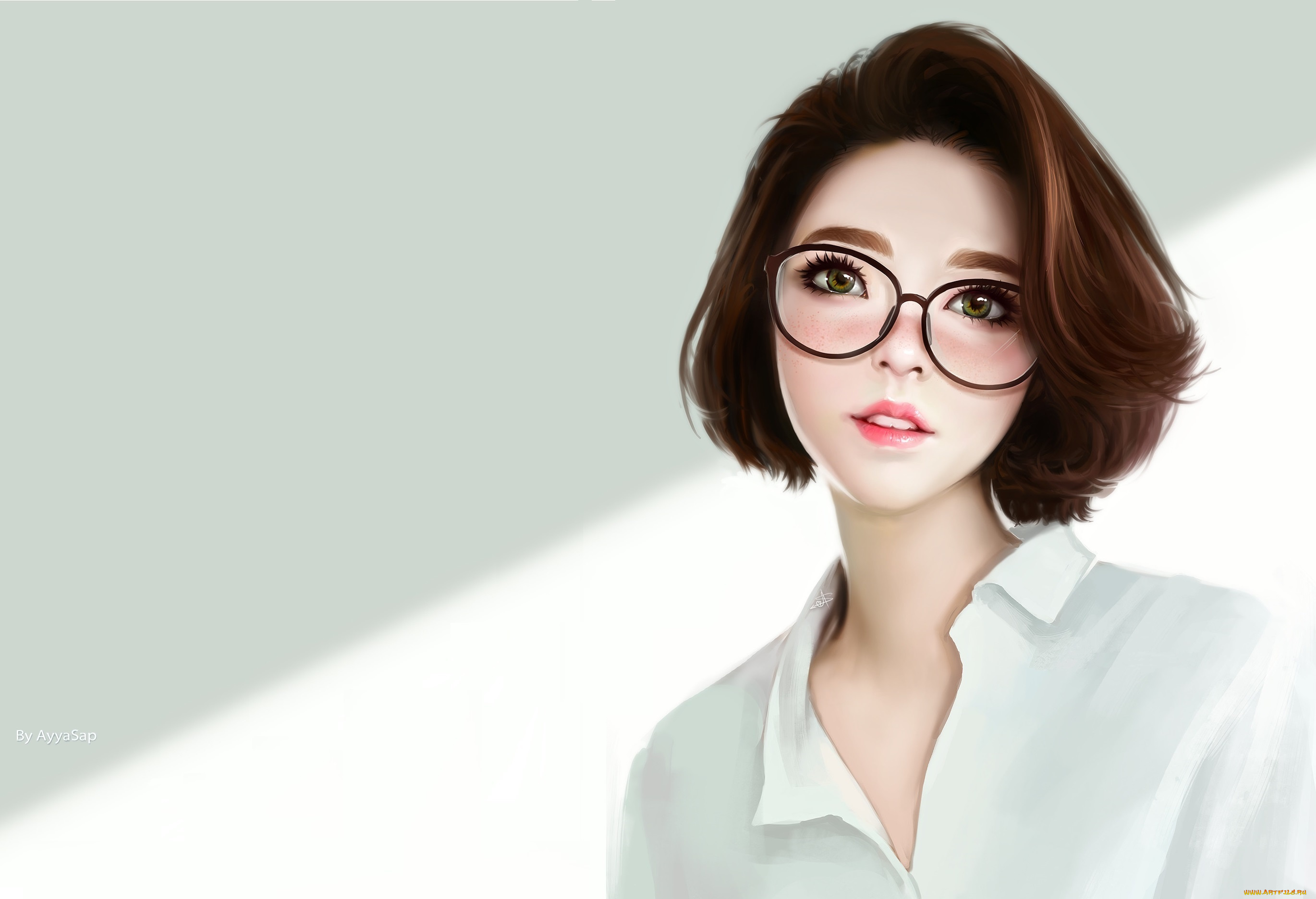 рисованное, люди, девушка, asian, girl, study, арт, ayya, sap, портрет