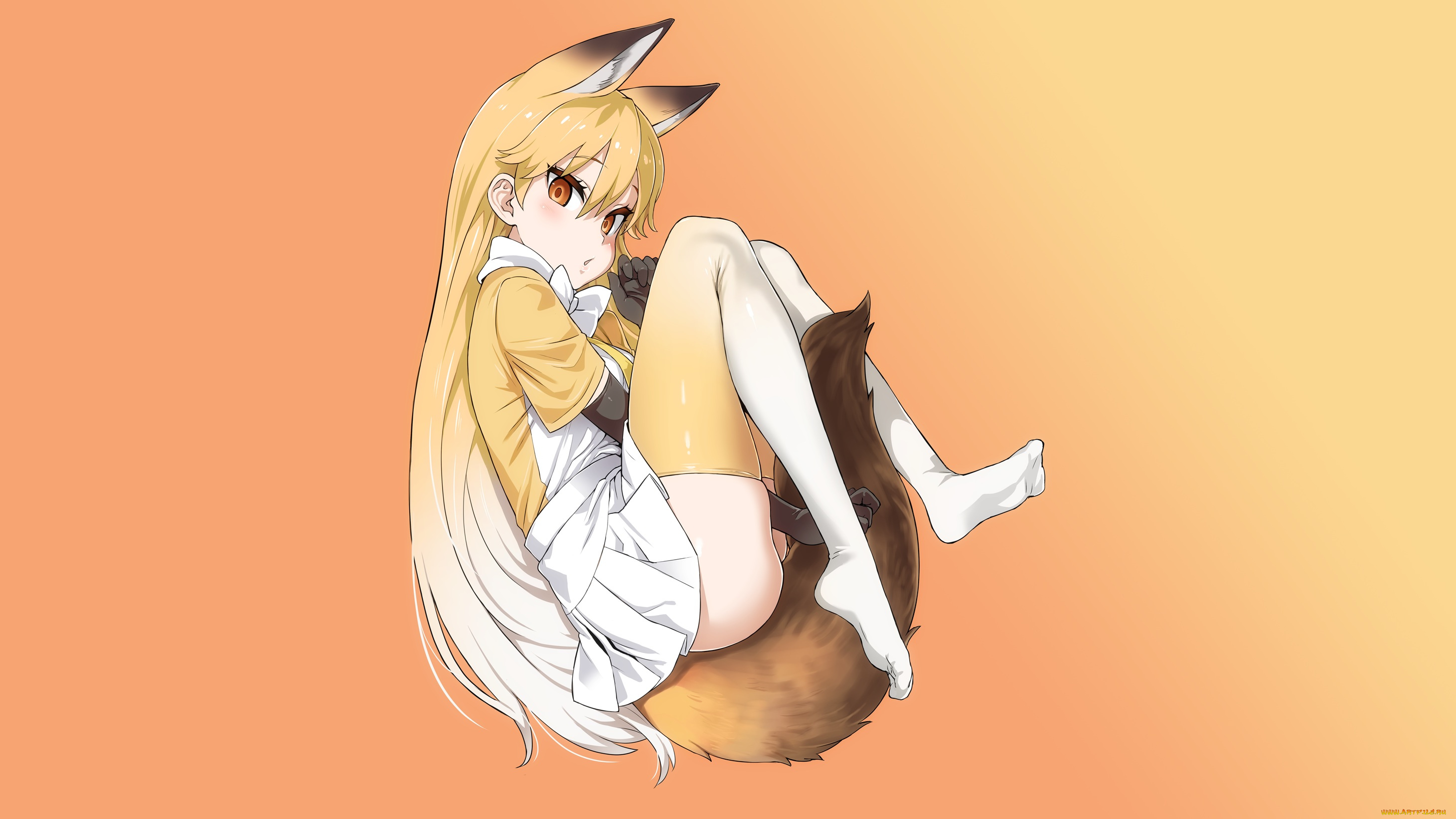 аниме, kemono, friends, девочка
