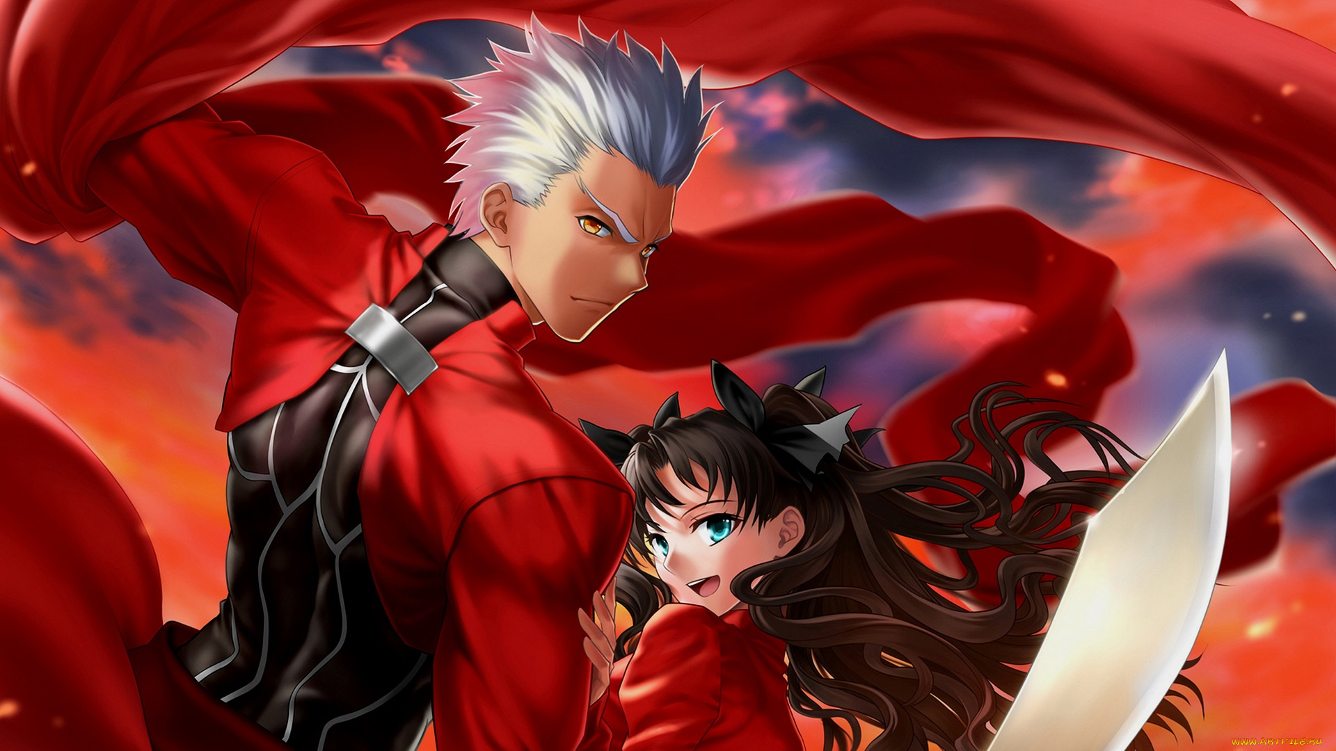 аниме, fate, stay, night, , grand, order, , apocrypha, рин, арчер