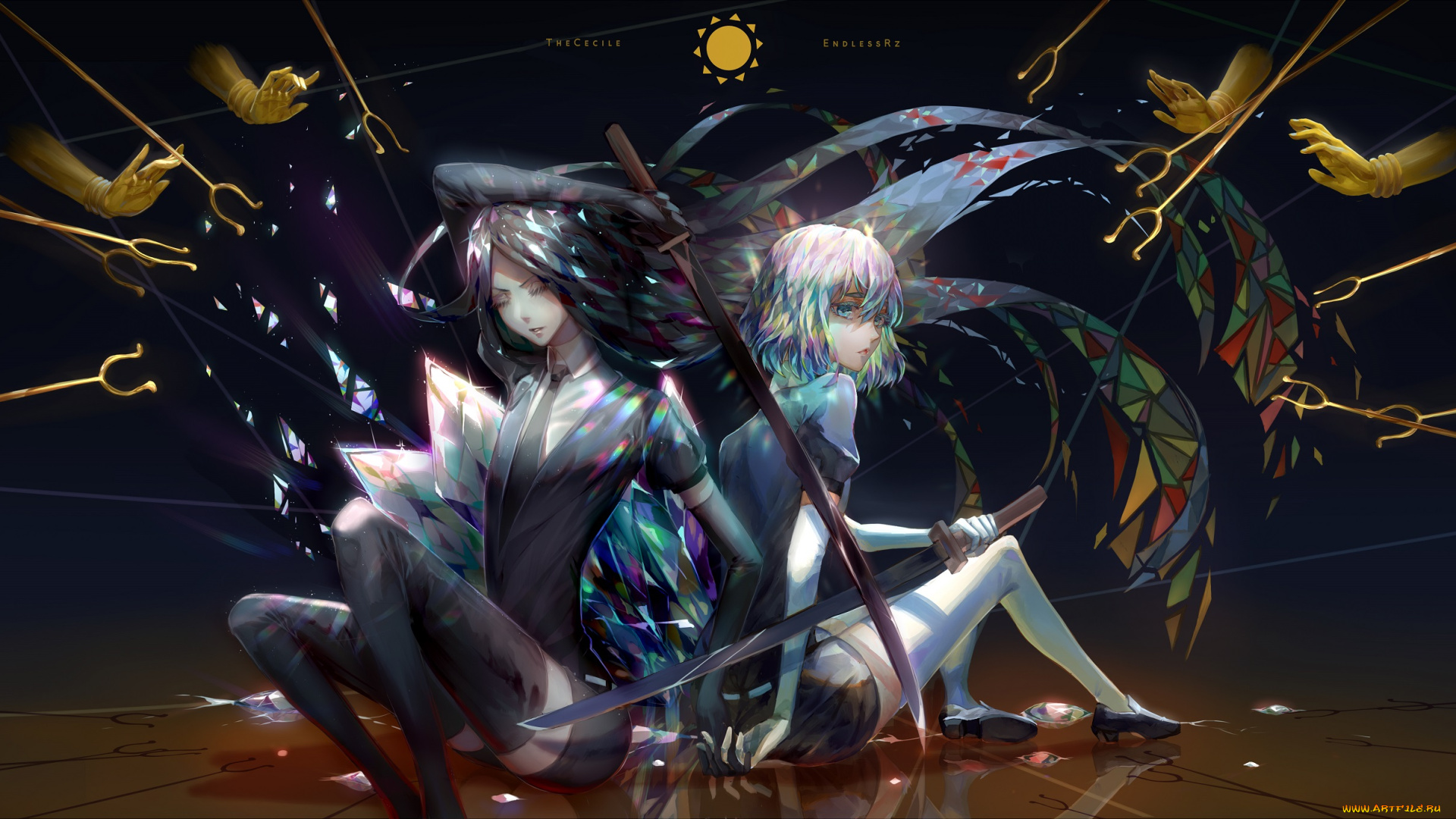 аниме, houseki, no, kuni, страна, самоцветов